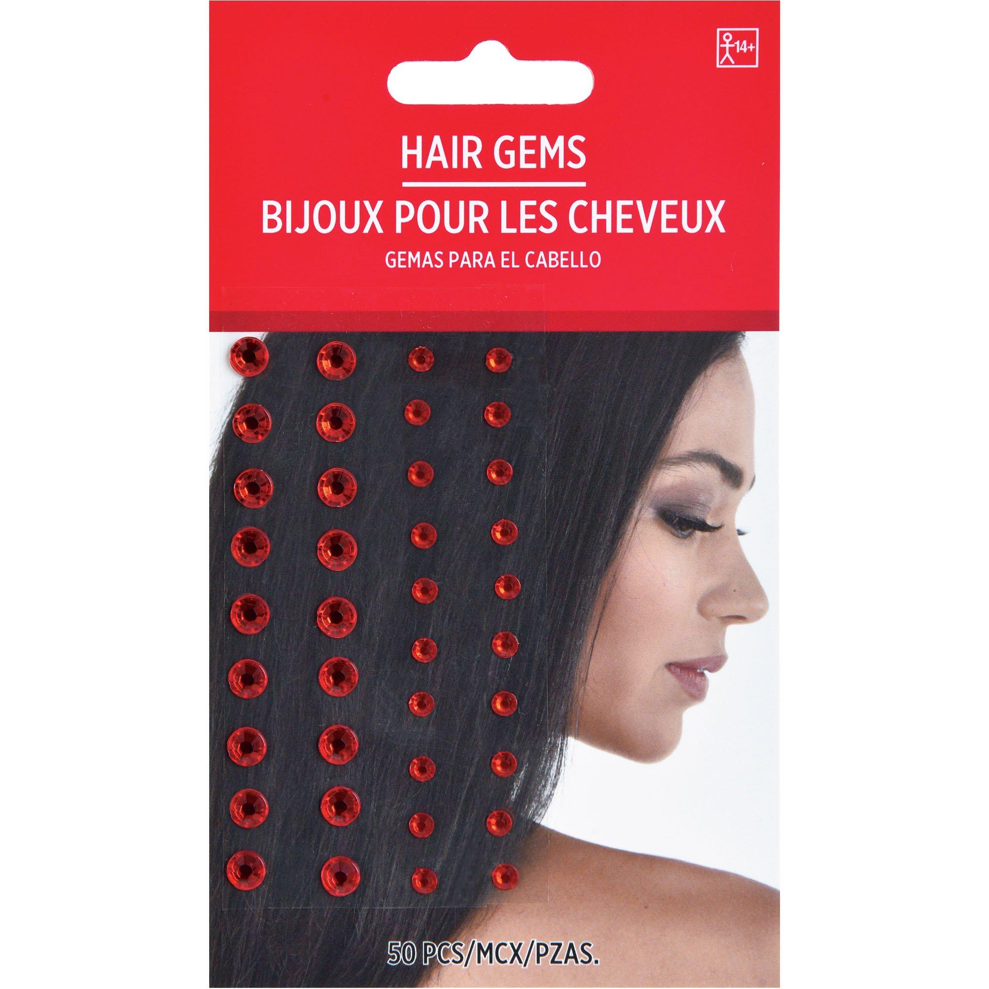 Hair Gems, 50pc, Assorted Colors - Image 2
