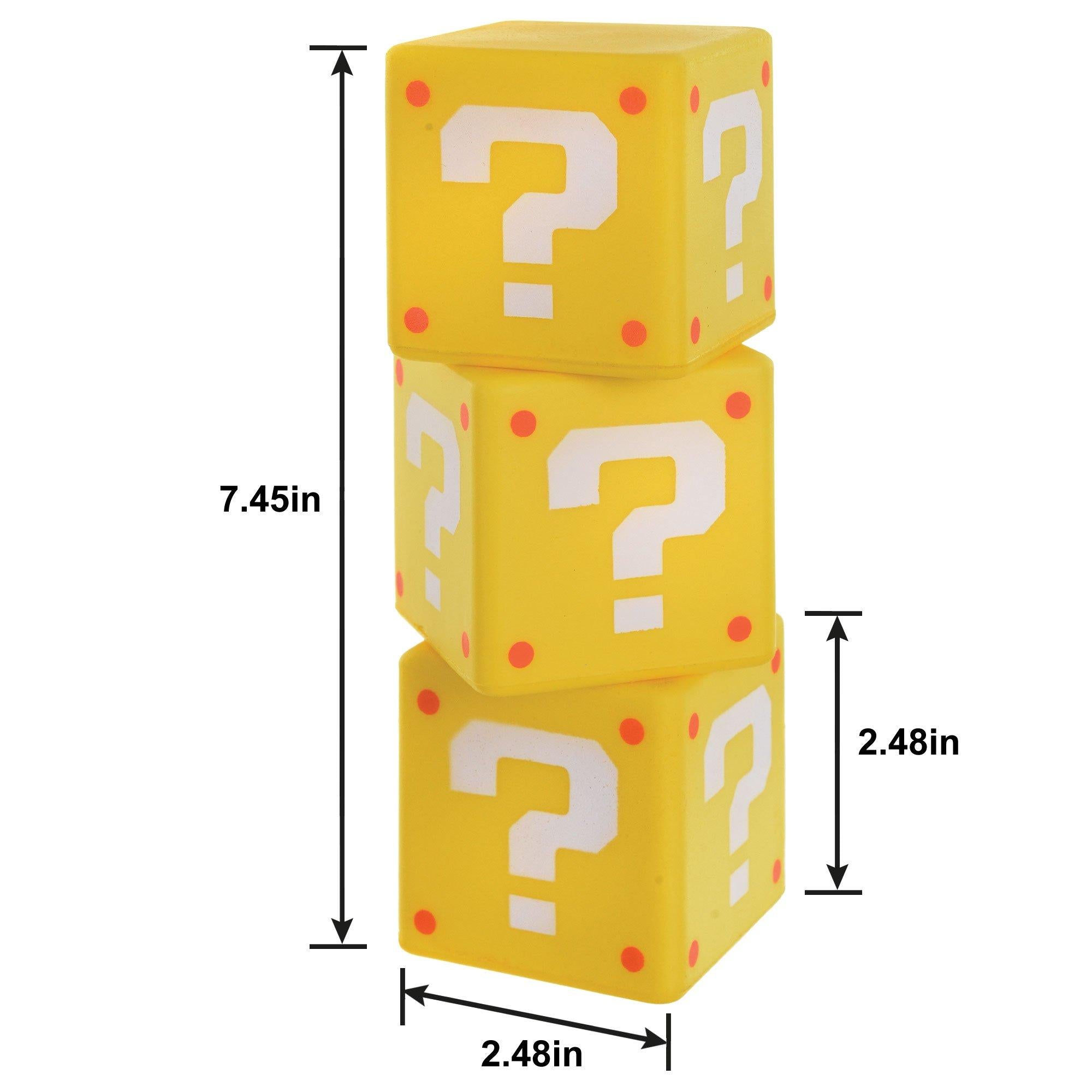 Super Mario Foam Question Blocks, 2.48in, 8ct - Image 2