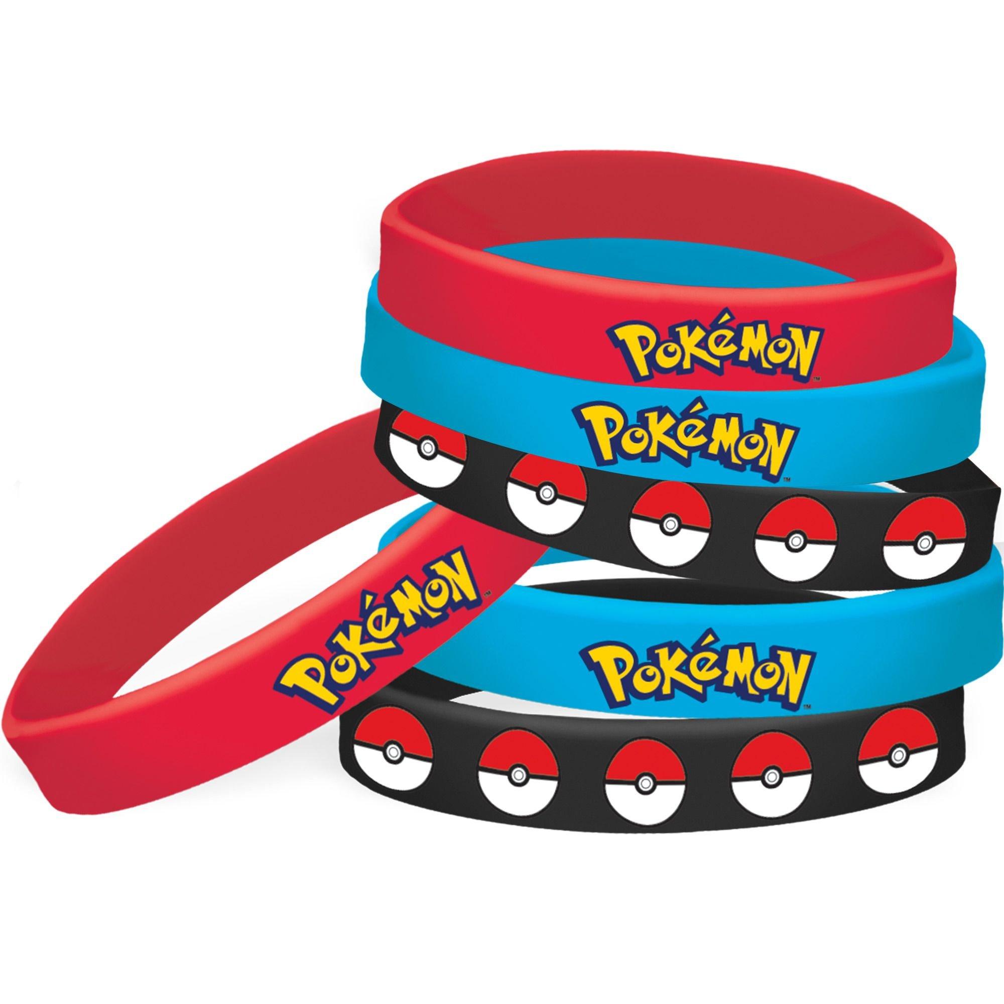 Pokémon Wristbands, 4ct – Party Favors for Kids