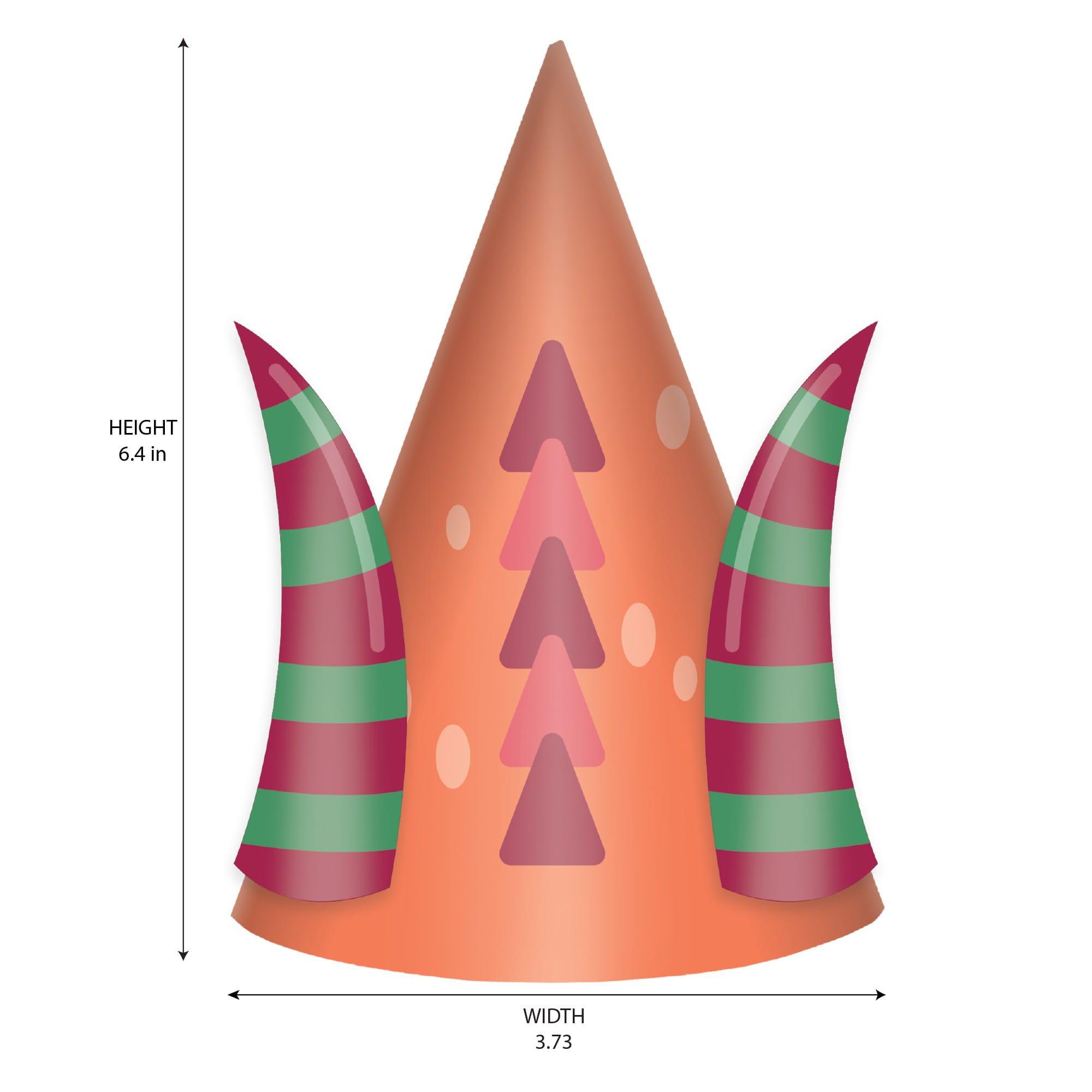 Dragon Party Party Hats, 8ct - Image 2