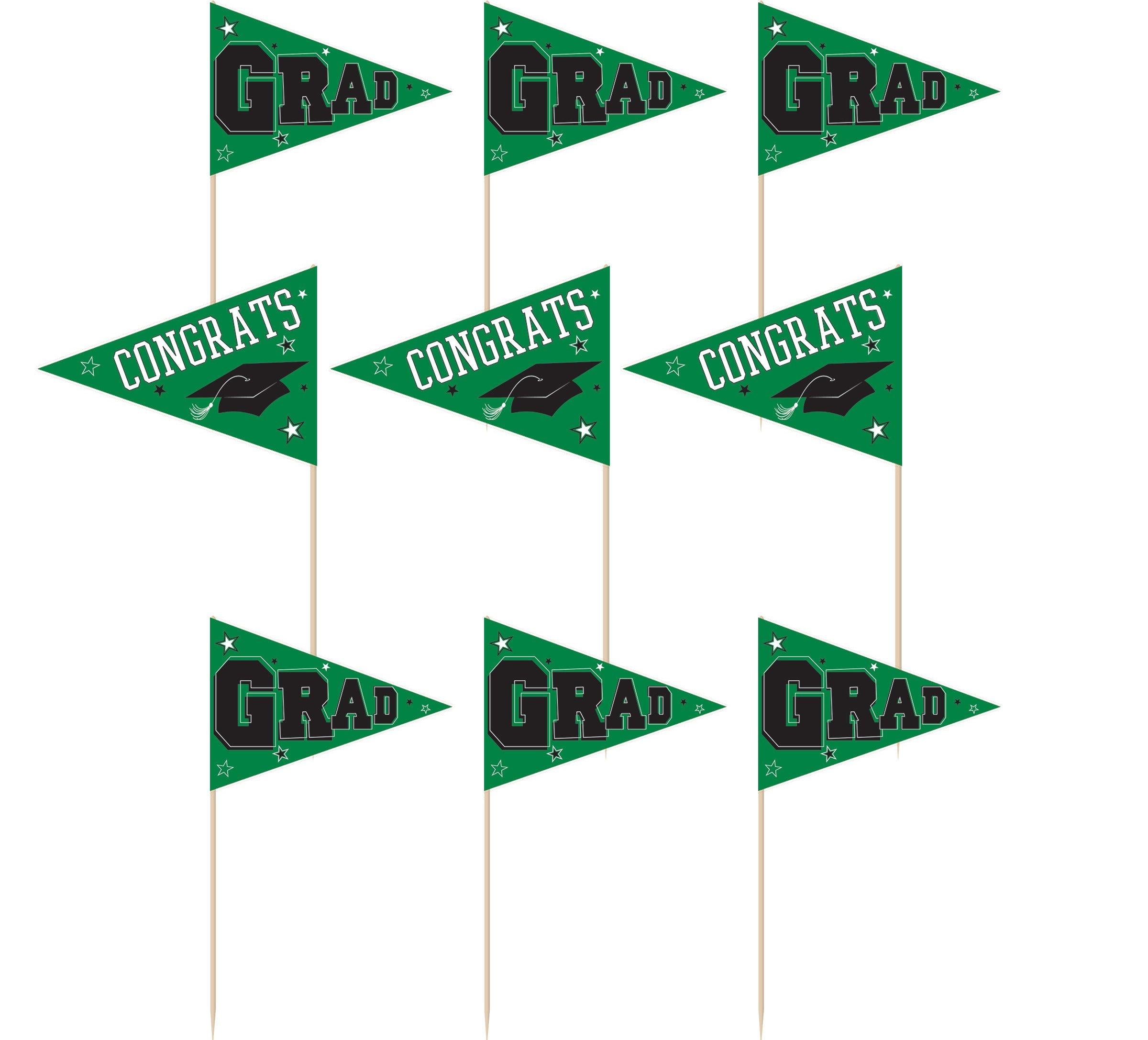 Congrats Grad Party Picks, 3in, 36ct, Assorted Colors - Image 2