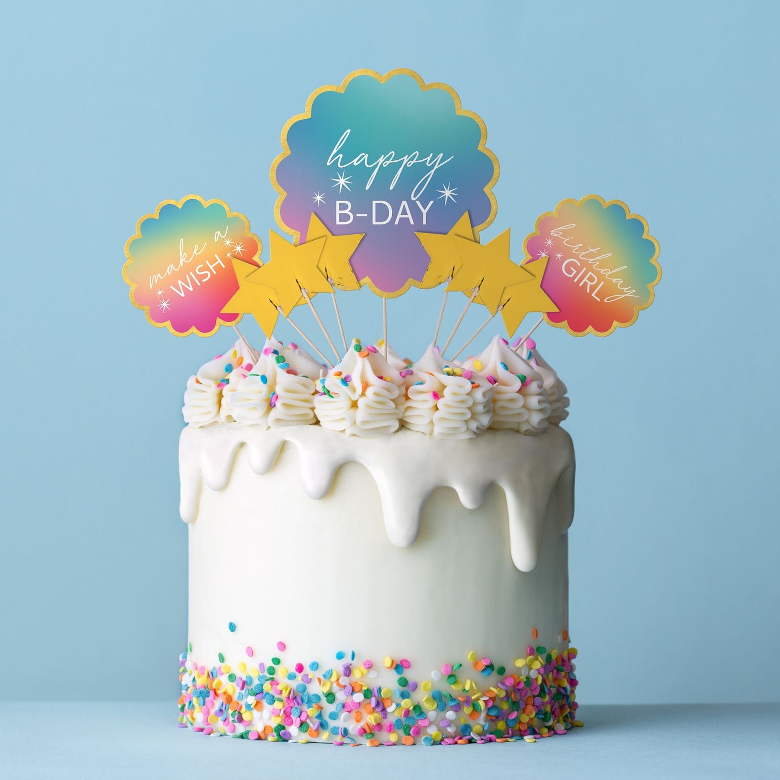 Digital Dream Cake Topper Kit, 9pc - Image 2