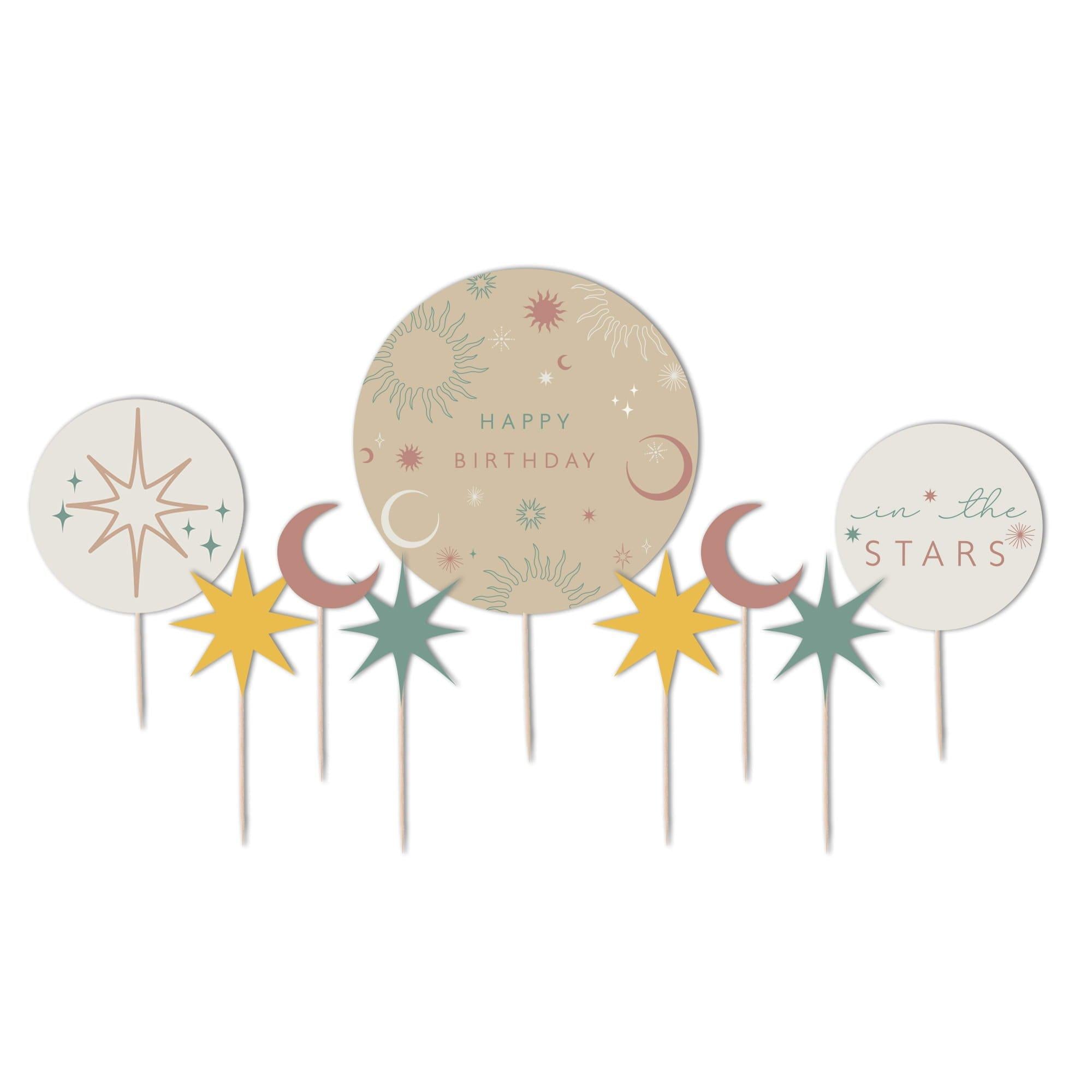 Mystical Astrology Cake Topper Kit, 9pc - Image 2