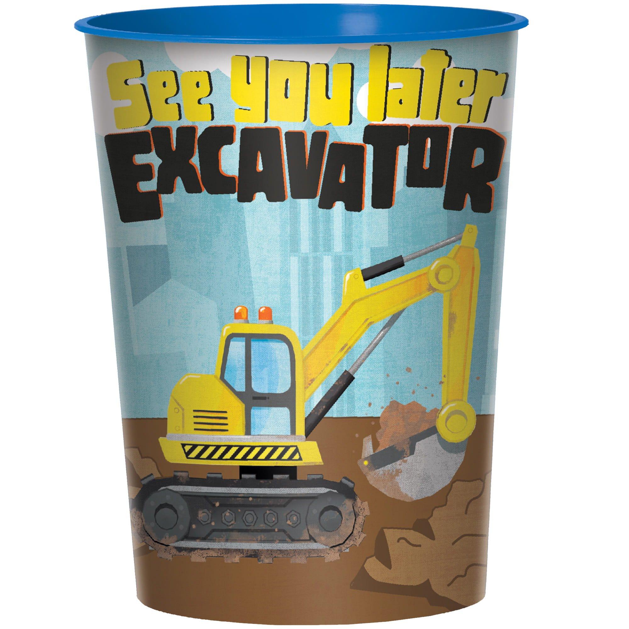 Construction Party Plastic Favor Cup, 16oz - Image 2