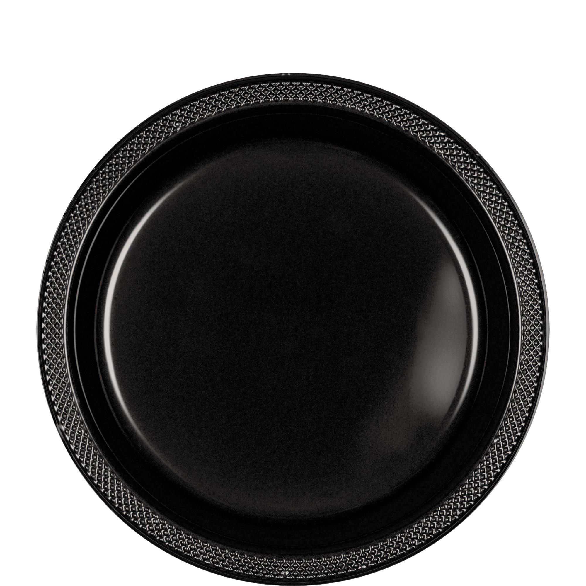 Plastic Lunch Plates, 9in, Assorted Colors, 20ct - Image 2