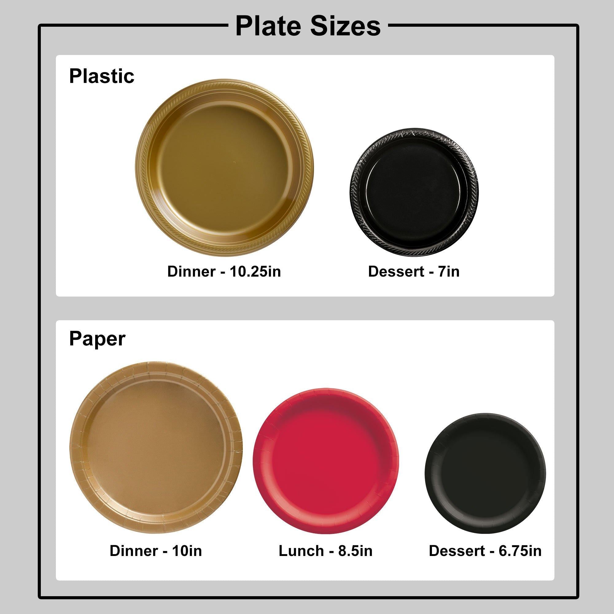 Mauve Plastic Dessert Plates, 7in, 20ct - Image 2