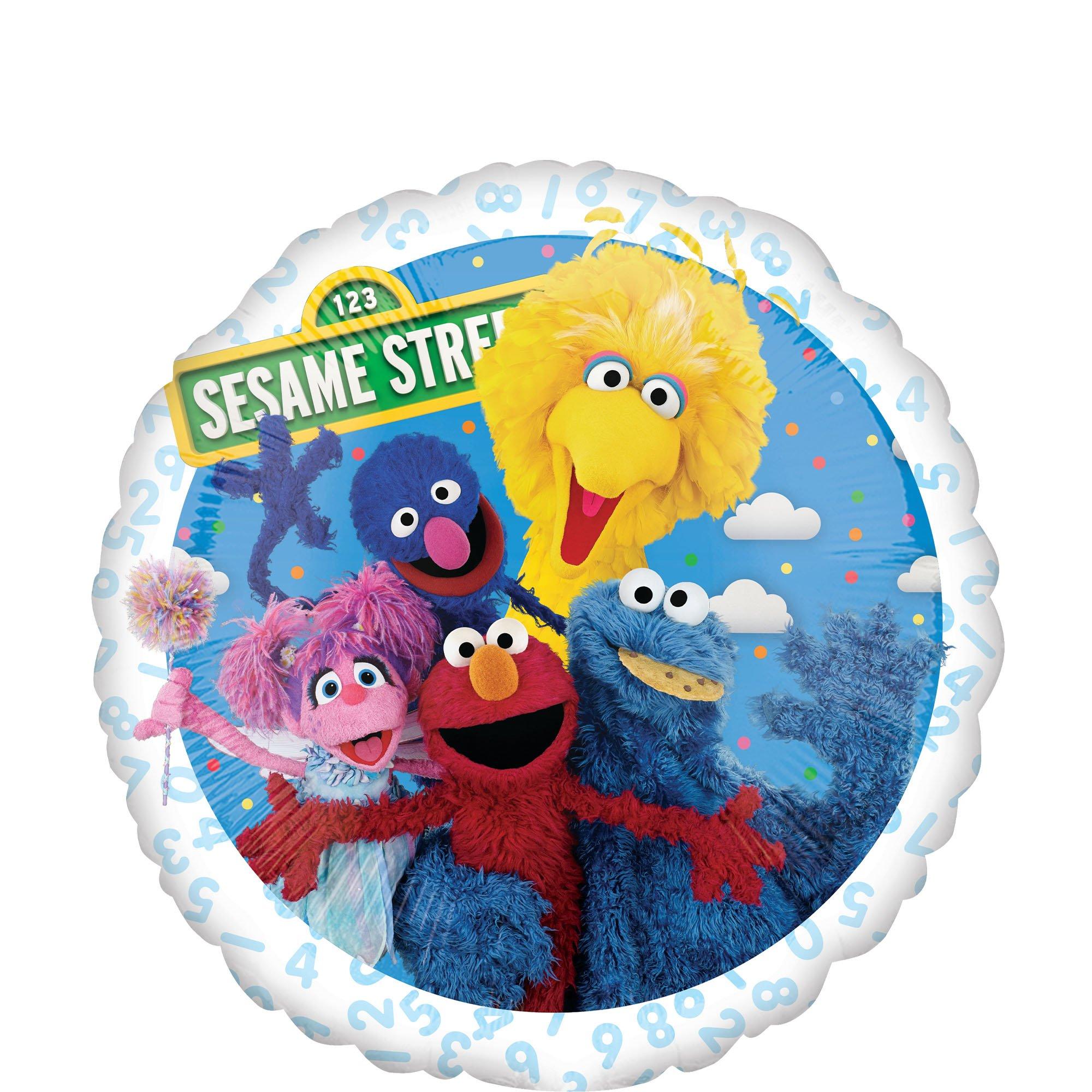 Sesame Street Round Foil Balloon, 18in