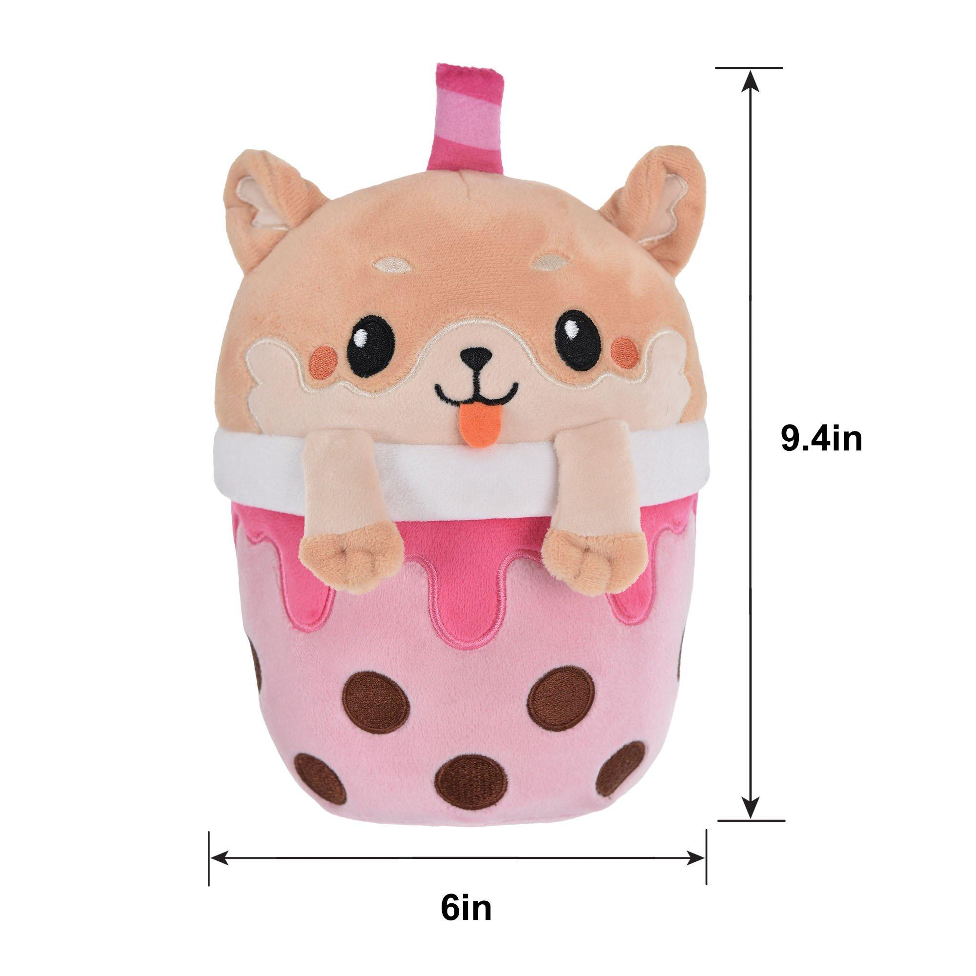 Puppy Bubble Tea Plush, 6in x 9.4in - Image 2