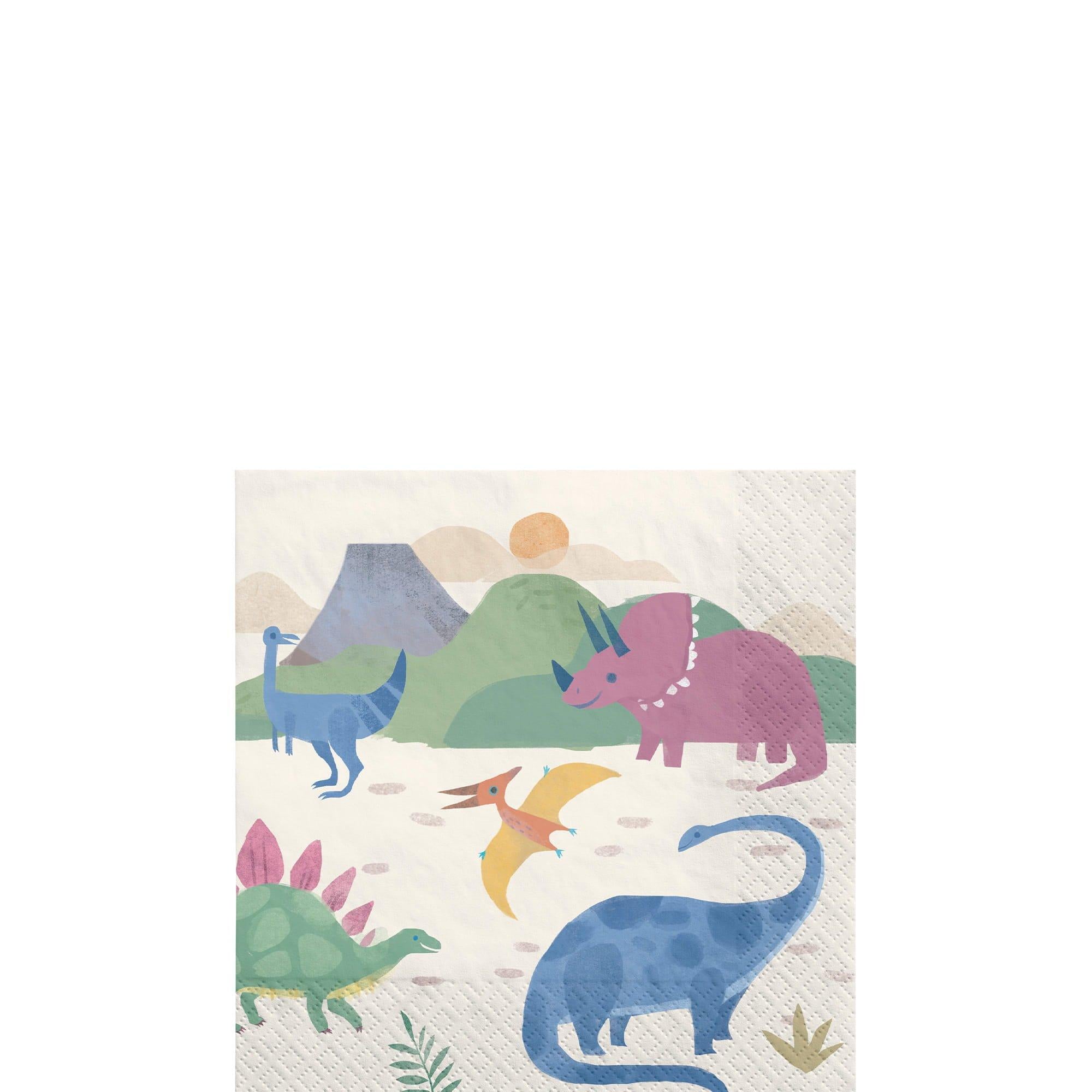 Diggin Dinos Beverage Napkins, 16ct, Assorted Options - Image 2