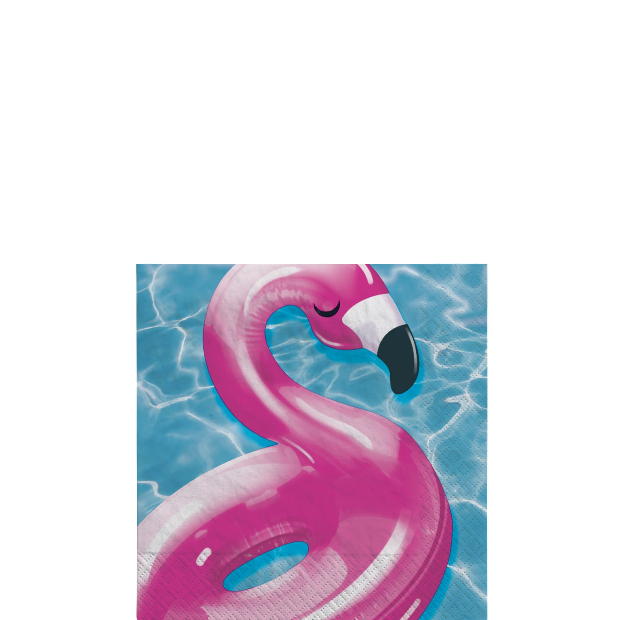 Cool Pool Party Flamingo Paper Beverage Napkins, 5in, 16ct - Image 2