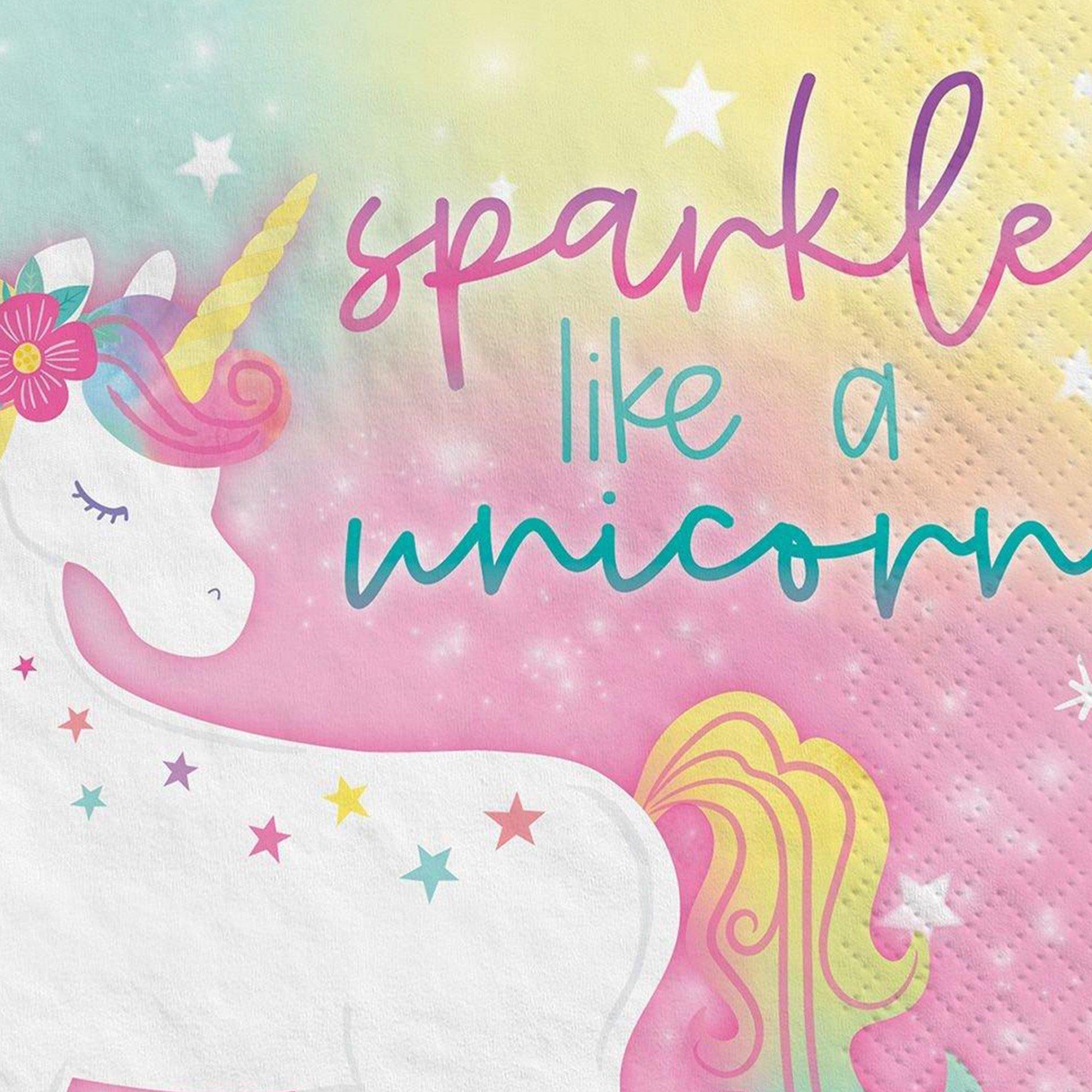 Enchanted Unicorn Paper Lunch Napkins, 6.5in, 16ct - Image 2