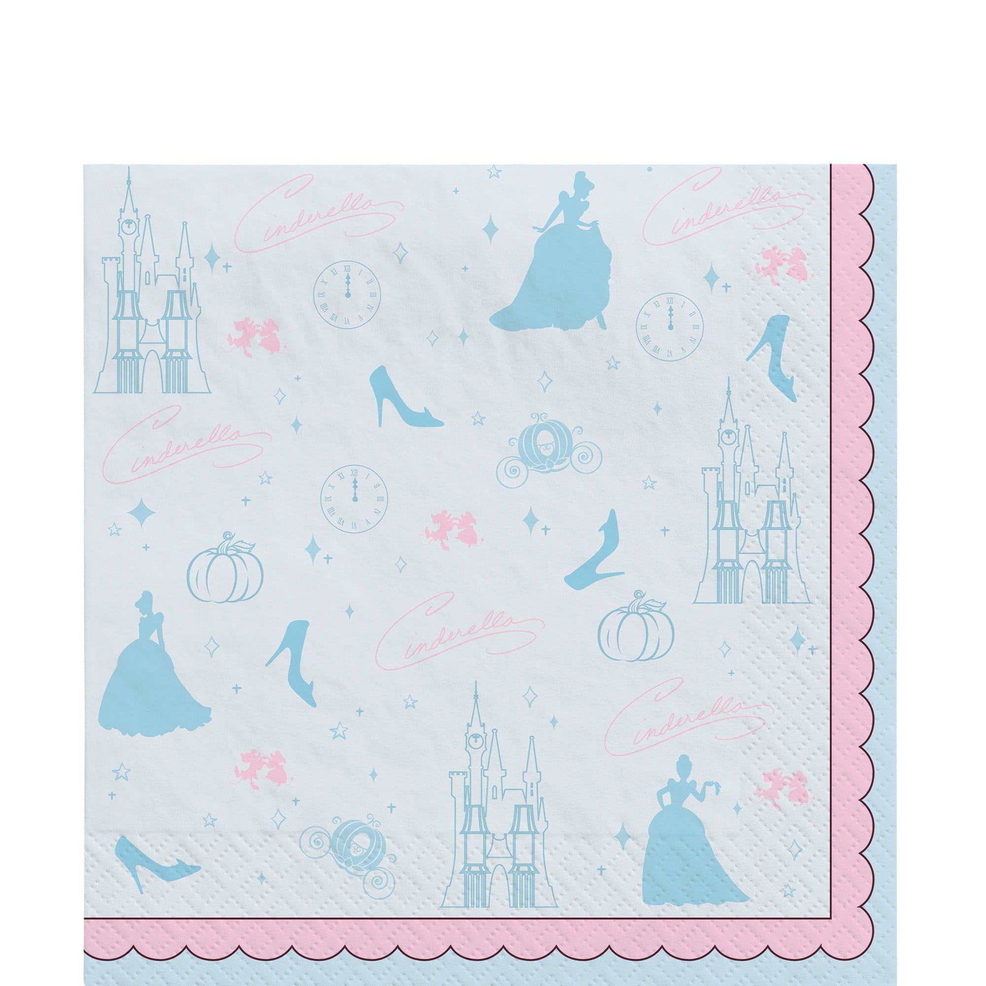 Disney Cinderella Once Upon A Time Lunch Napkins, 16ct, Assorted Options - Image 2
