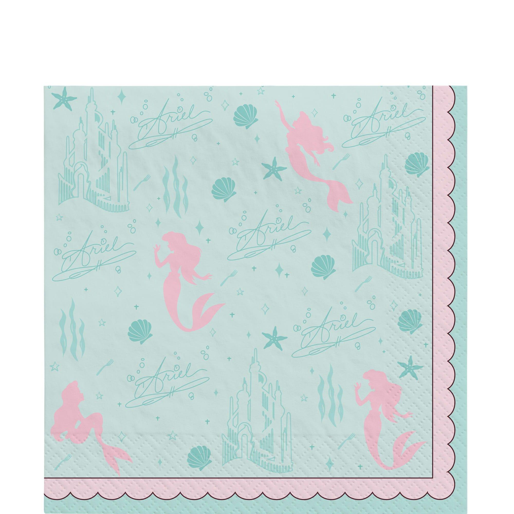 Disney Ariel Once Upon A Time Lunch Napkins, 16ct, Assorted Options - Image 2
