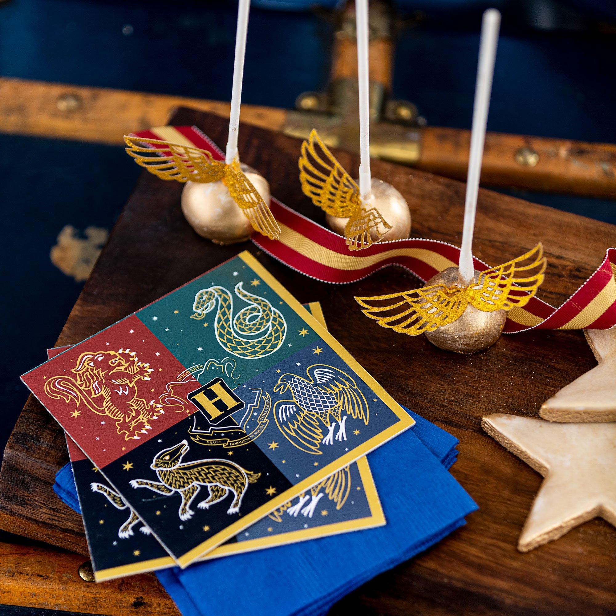 Metallic Hogwarts United Paper Lunch Napkins, 6.5in, 16ct - Harry Potter - Image 2