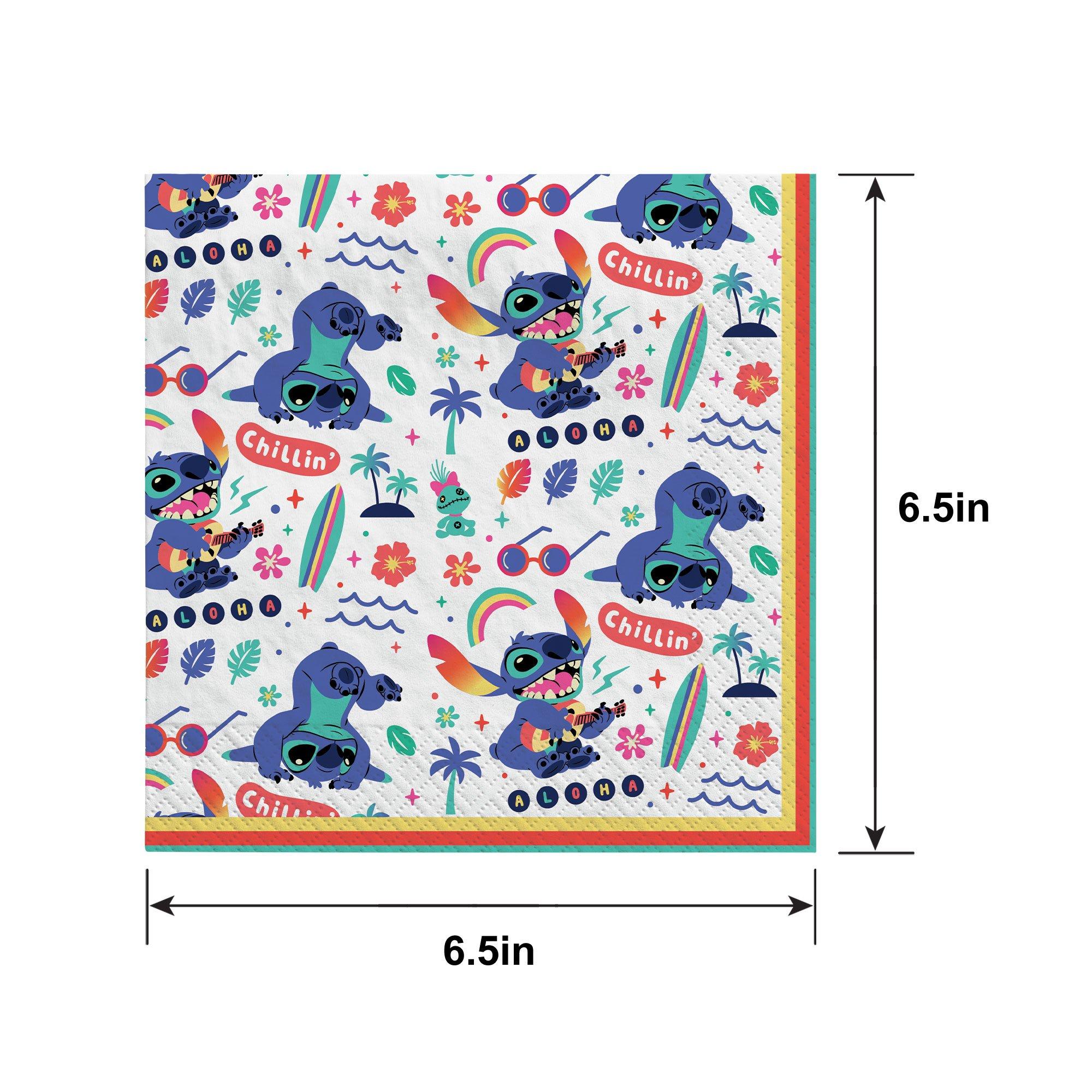 Stitch Aloha Lunch Napkins, 6.5in, 16ct - Disney Lilo & Stitch - Image 2