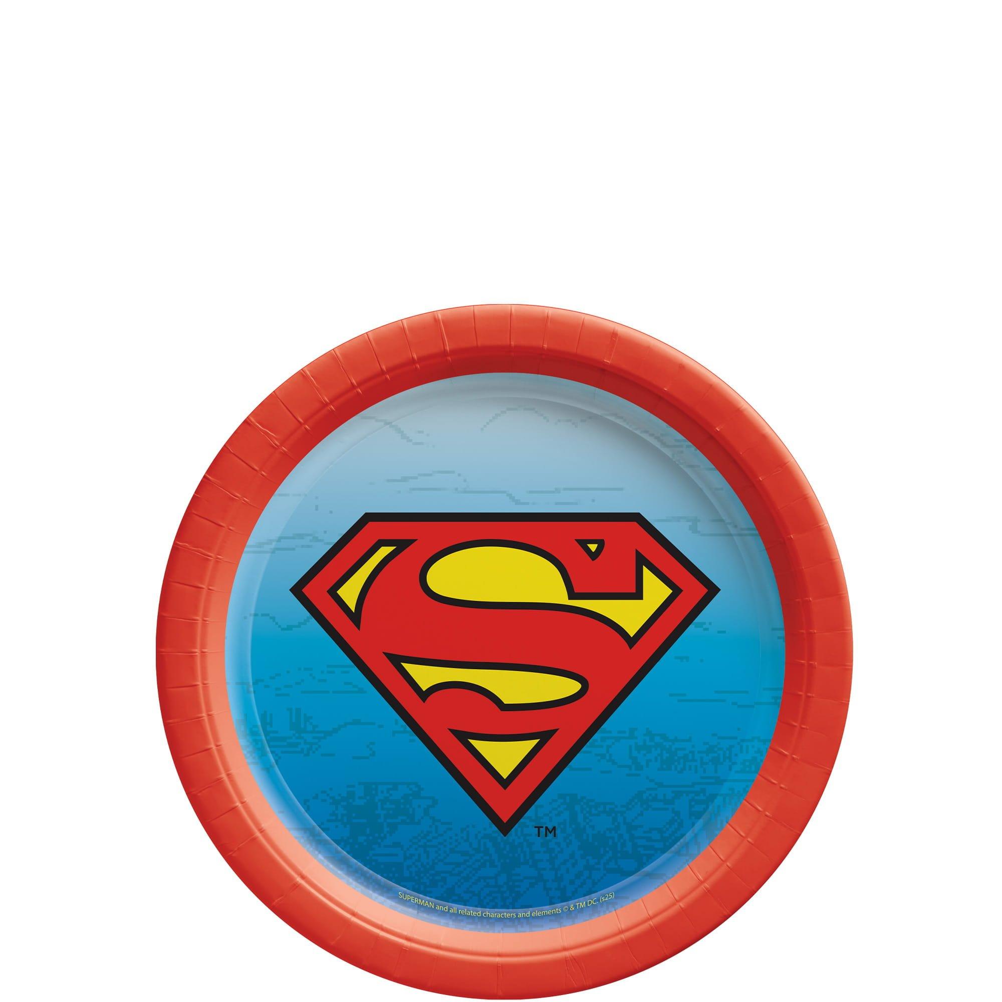 Superman Paper Dessert Plate, 8ct, Assorted Options - Image 2