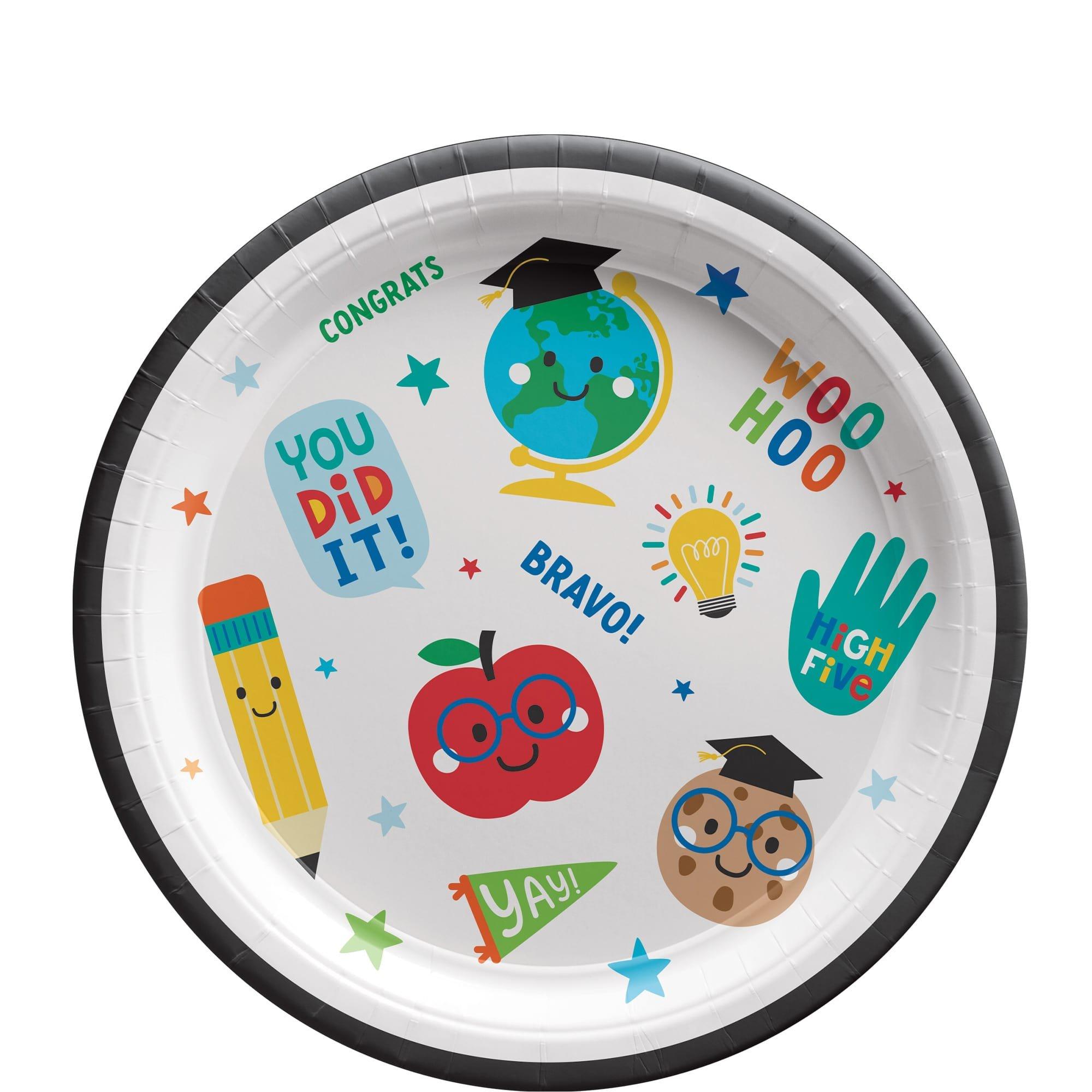 Grad Fun Paper Lunch Plates, 8ct - Image 2