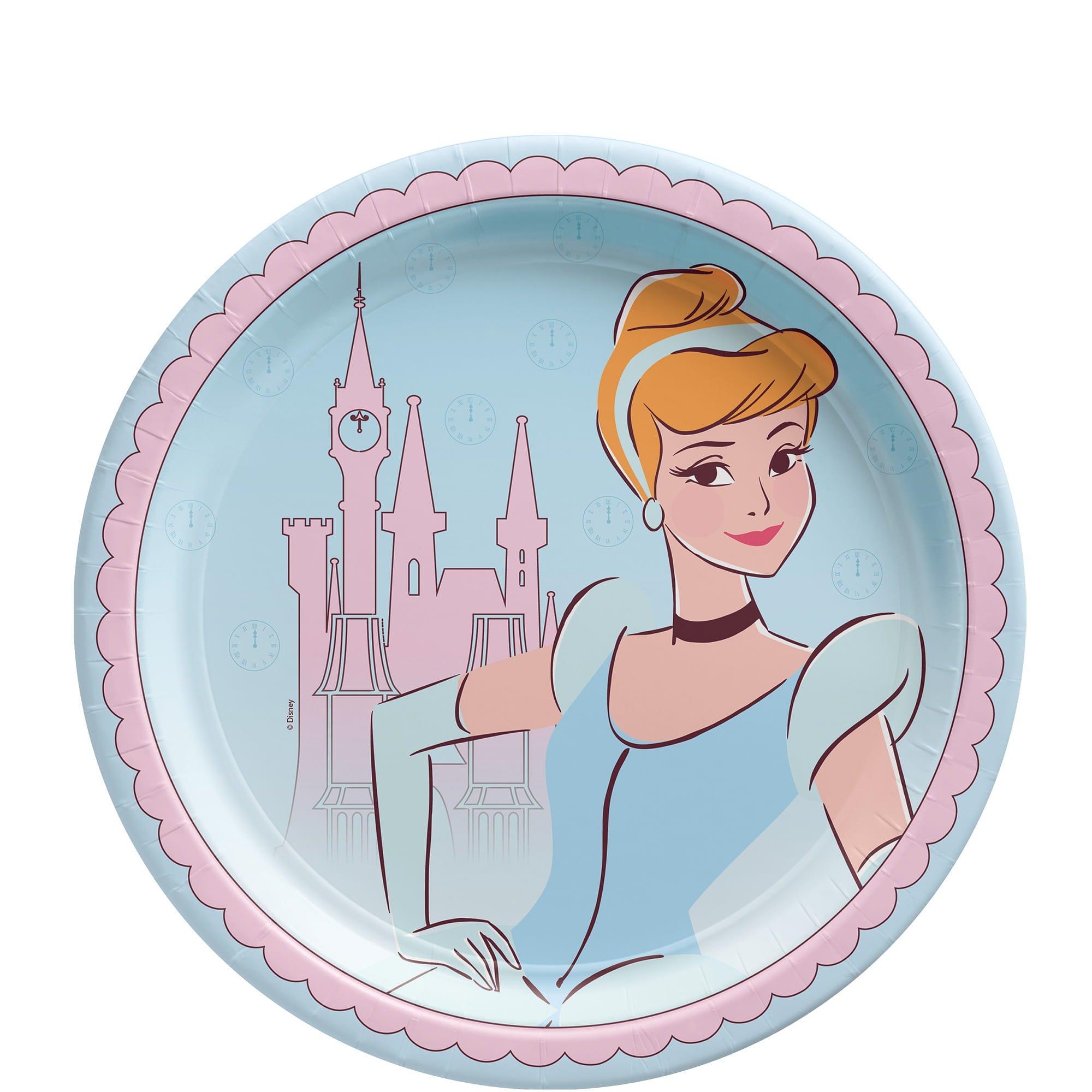 Disney Cinderella Once Upon A Time Paper Lunch Plate, 8ct, Assorted Options - Image 2