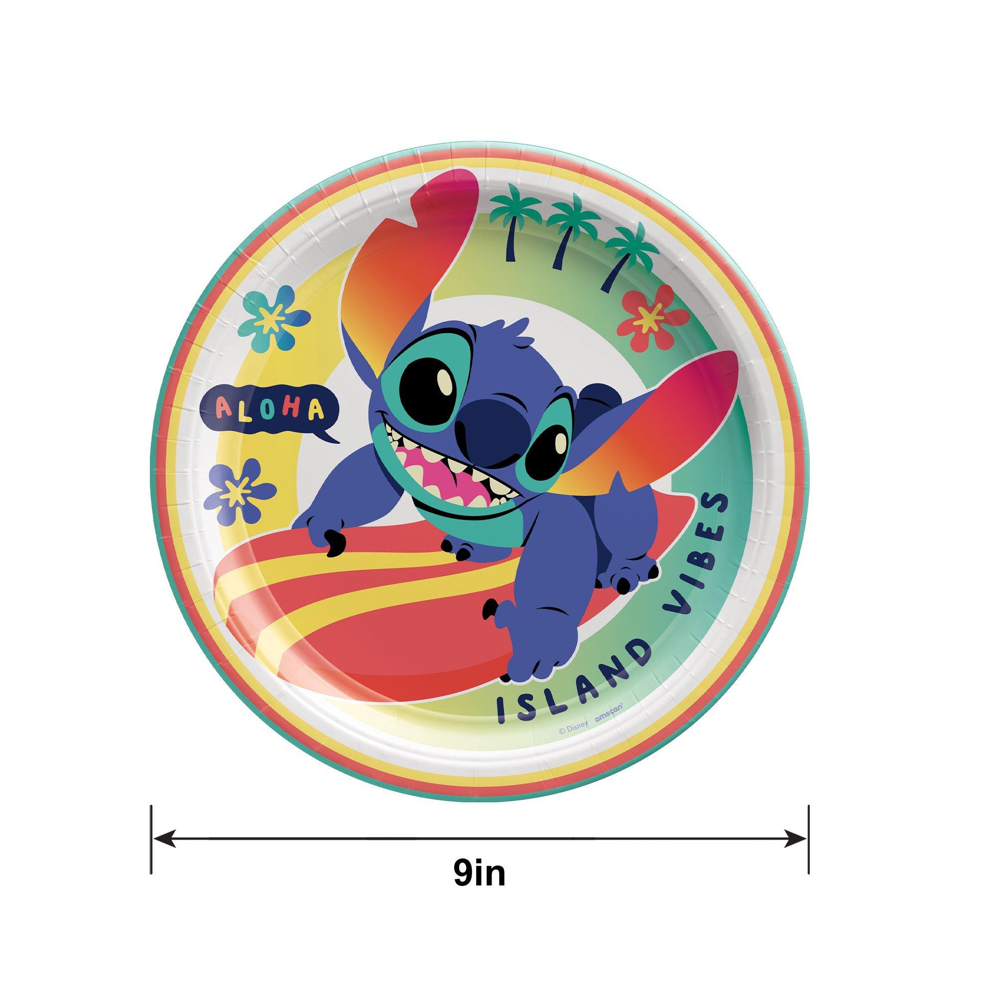 Stitch Aloha Lunch Plates, 9in, 8ct - Disney Lilo & Stitch - Image 2