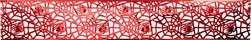 Red Spider & Web Foil Table Runner, 11.4in x 72in - Spider-Man Webbed Wonder - Image 2