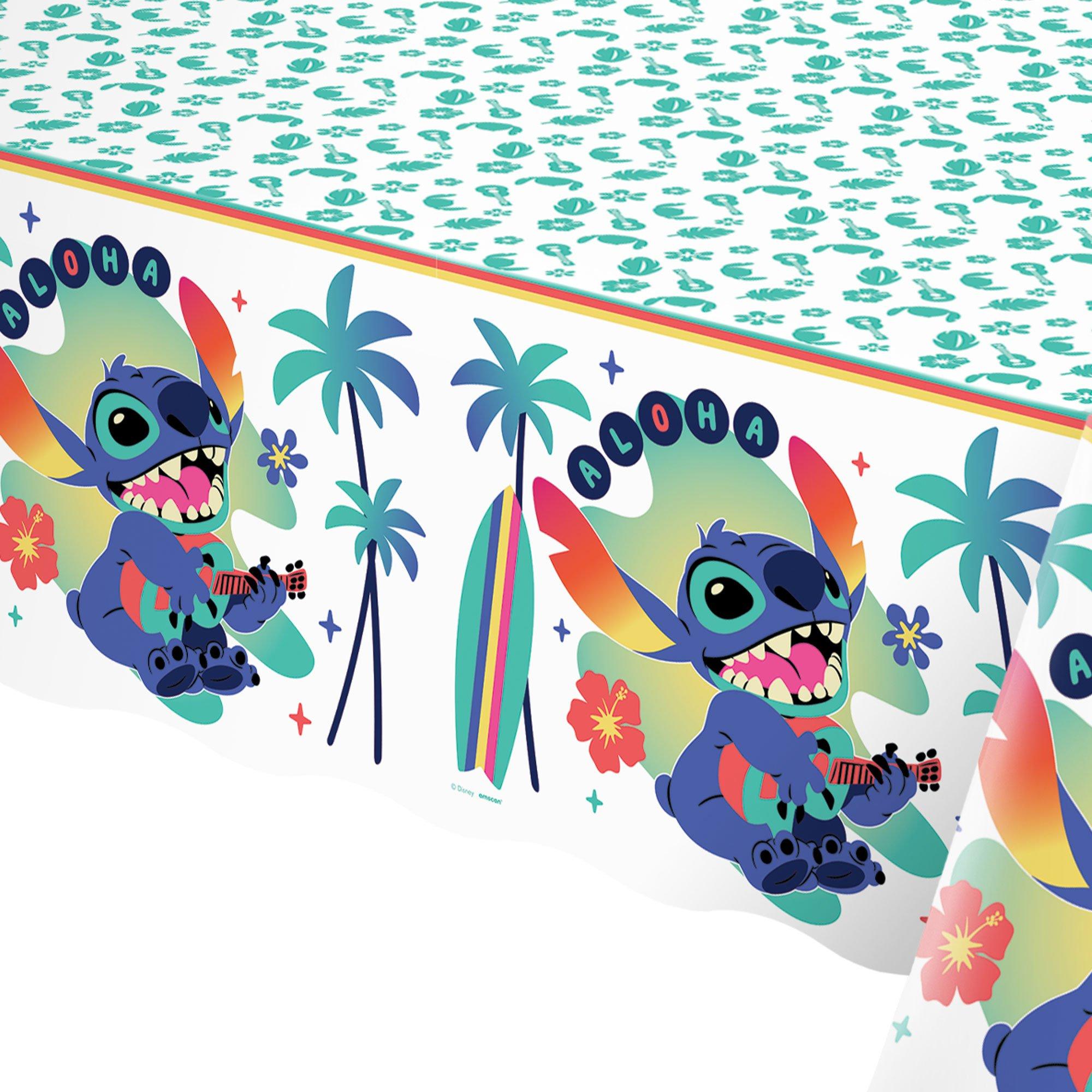 Stitch Aloha Plastic Table Cover, 54in x 96in - Disney Lilo & Stitch - Image 2