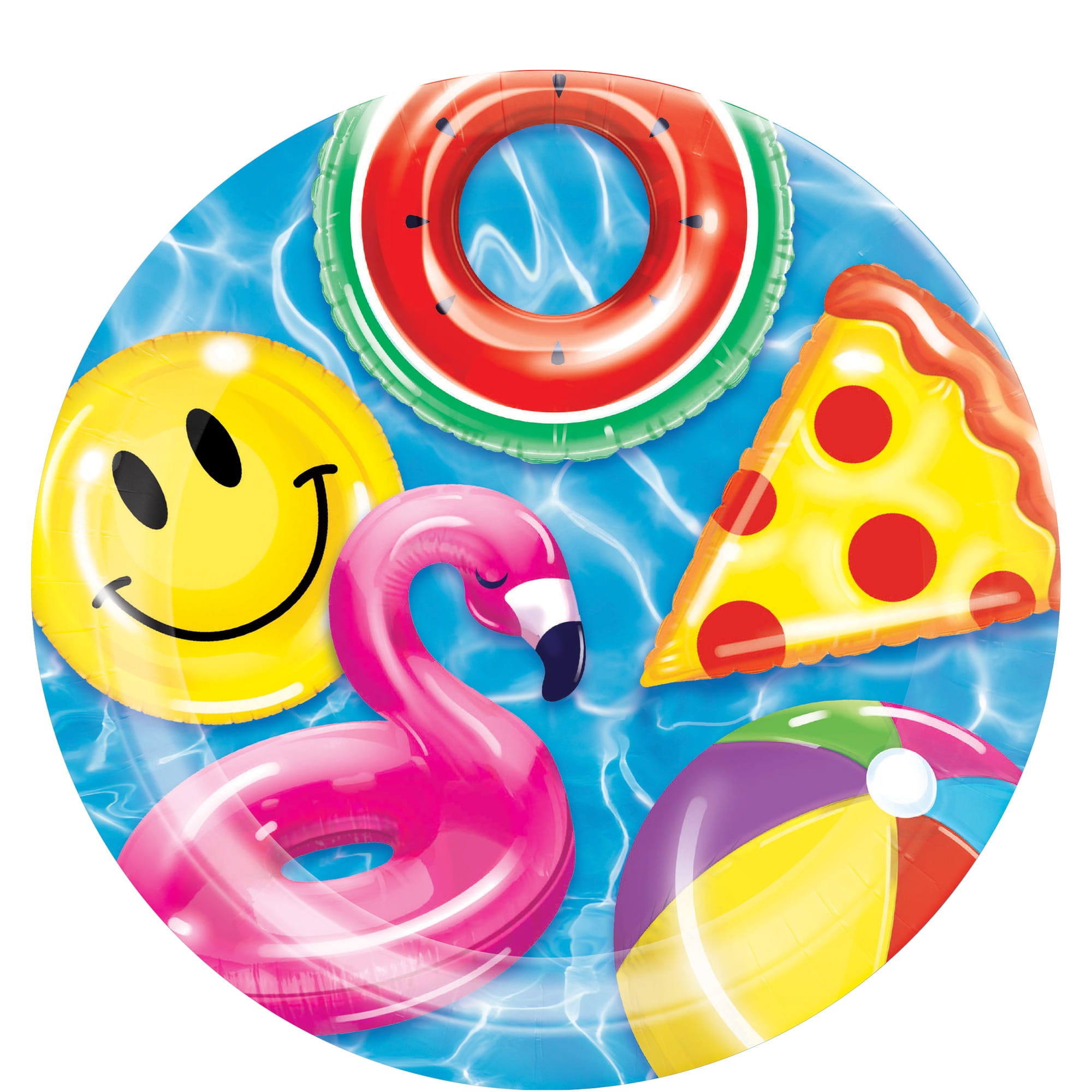 Cool Pool Party Paper Dinner Plates, 10in, 8ct - Image 2