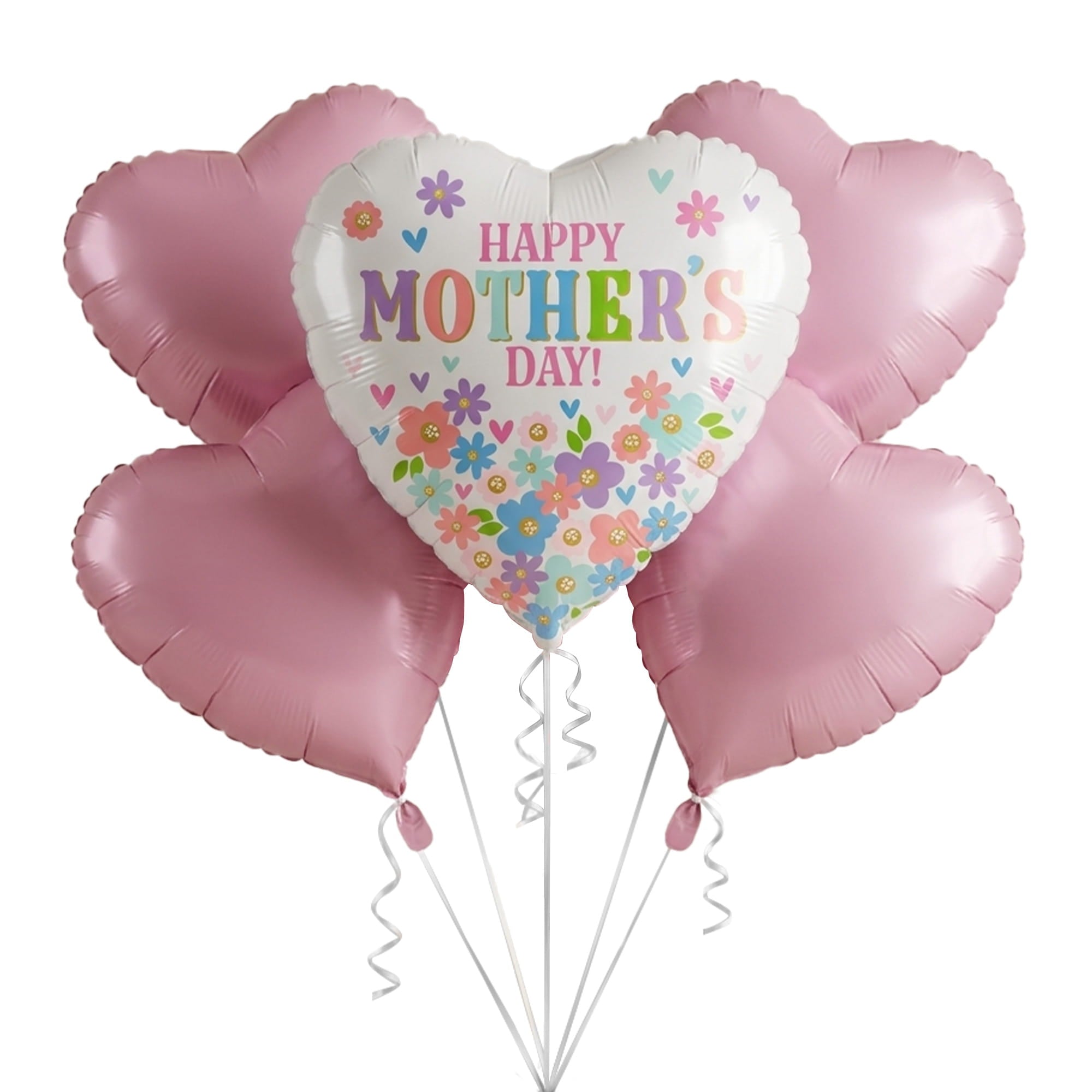 Daisy Chain Mother's Day Foil Balloon Bouquet, 5pc