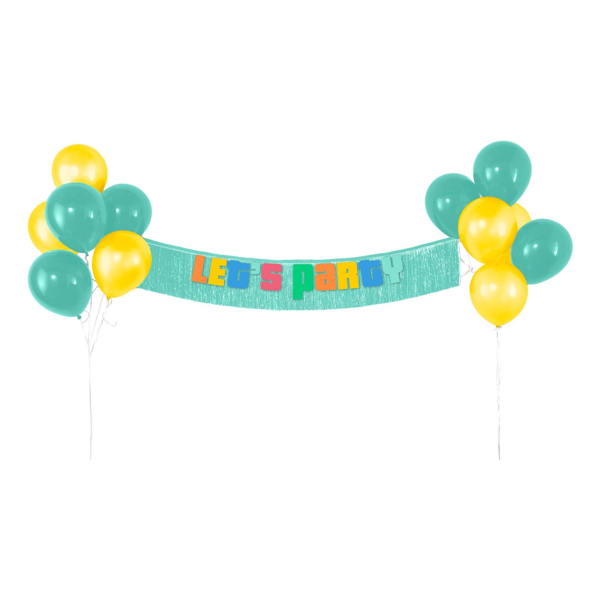 Colorful Collage Latex Balloons, 13ct - Image 2