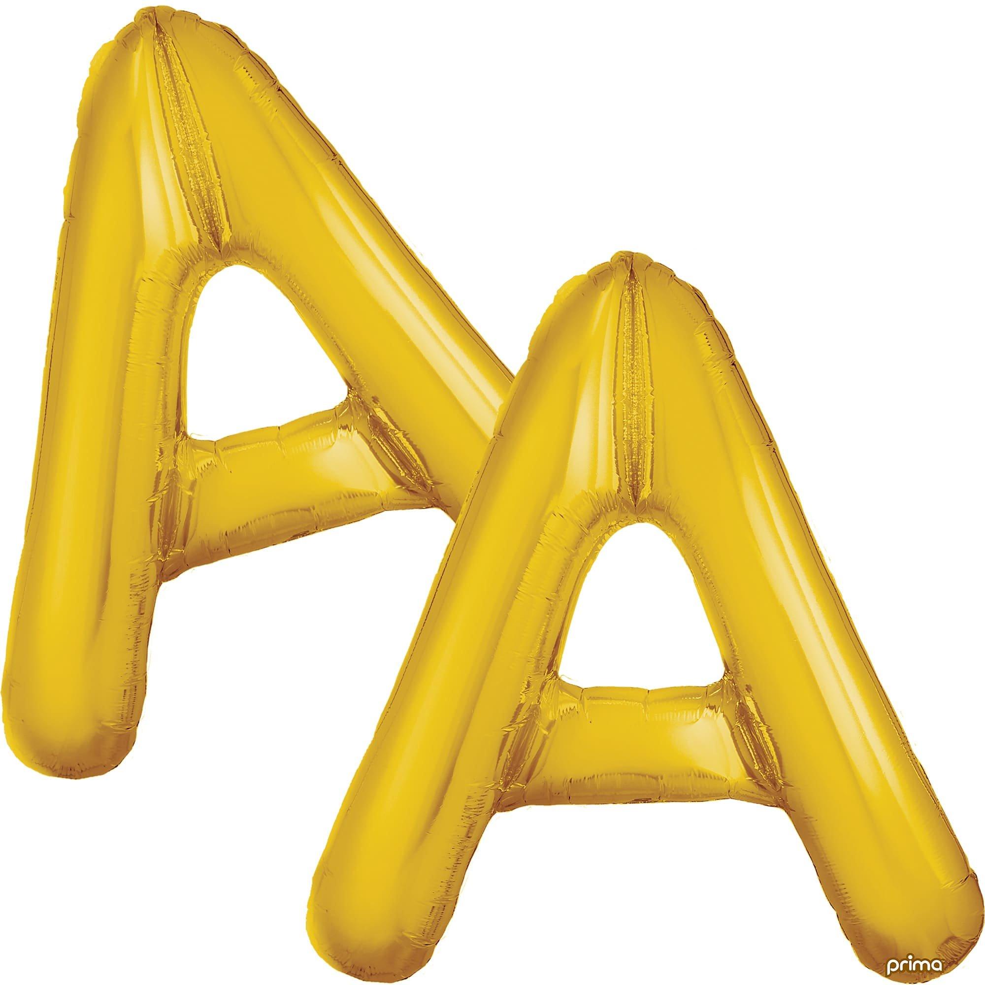 16in Air-Filled Letter (A-Z) Balloons, 2ct, Assorted Colors - Image 2