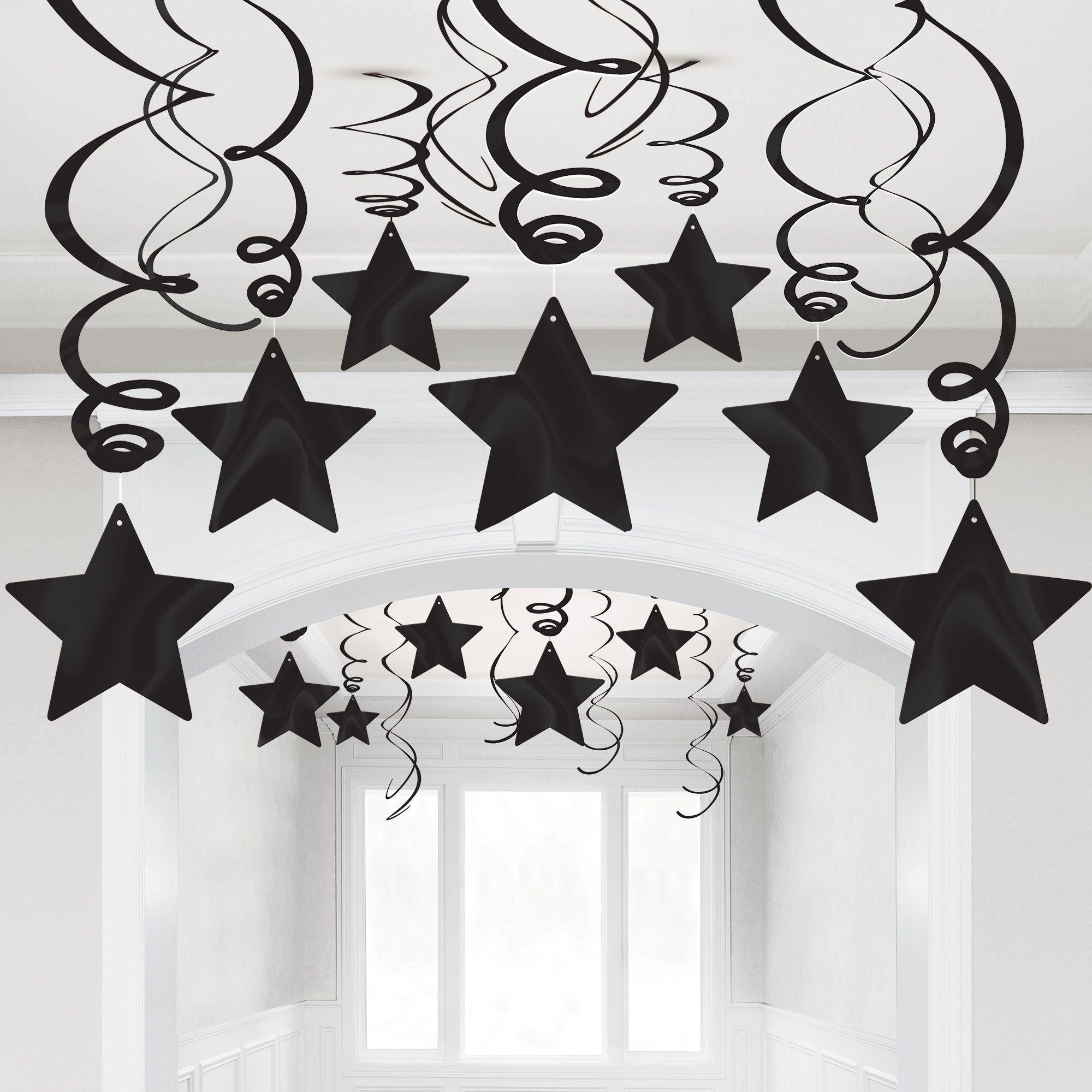 Star Swirl Decorations, 30ct, Assorted Colors - Image 2