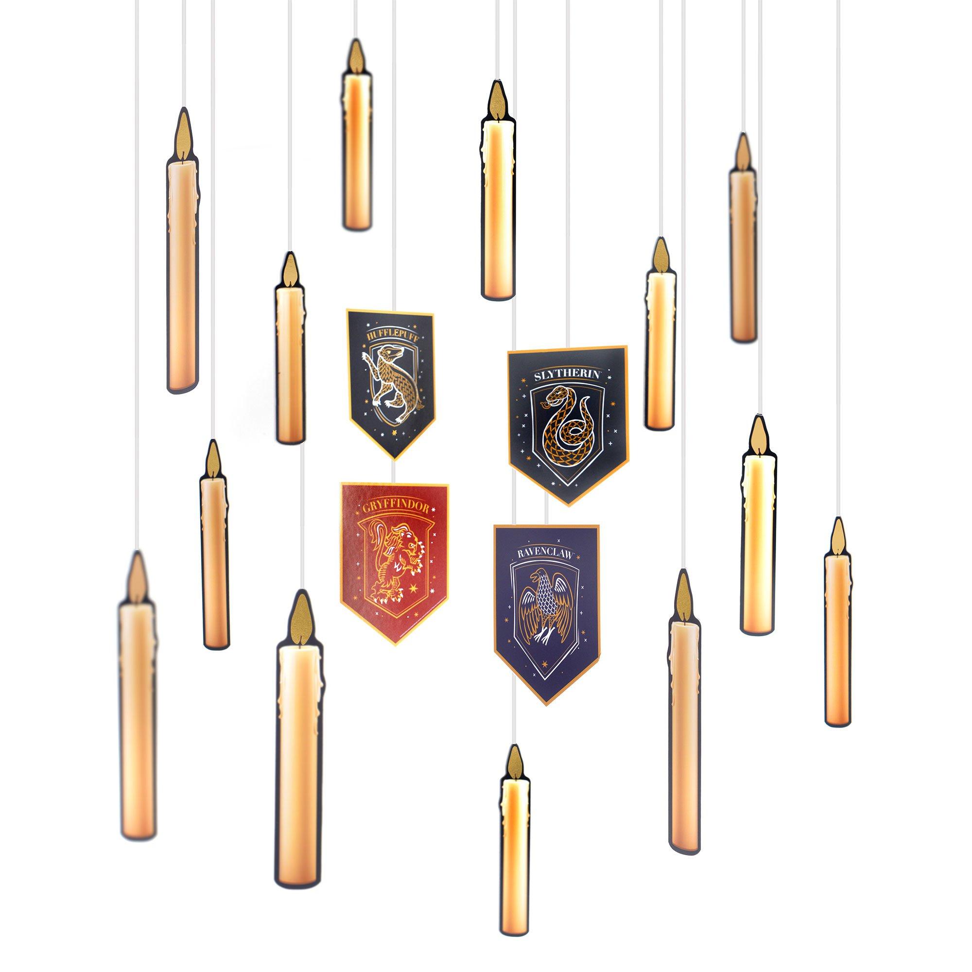 Metallic Hogwarts United Cardstock Hanging Decorations, 24ct - Harry Potter - Image 2