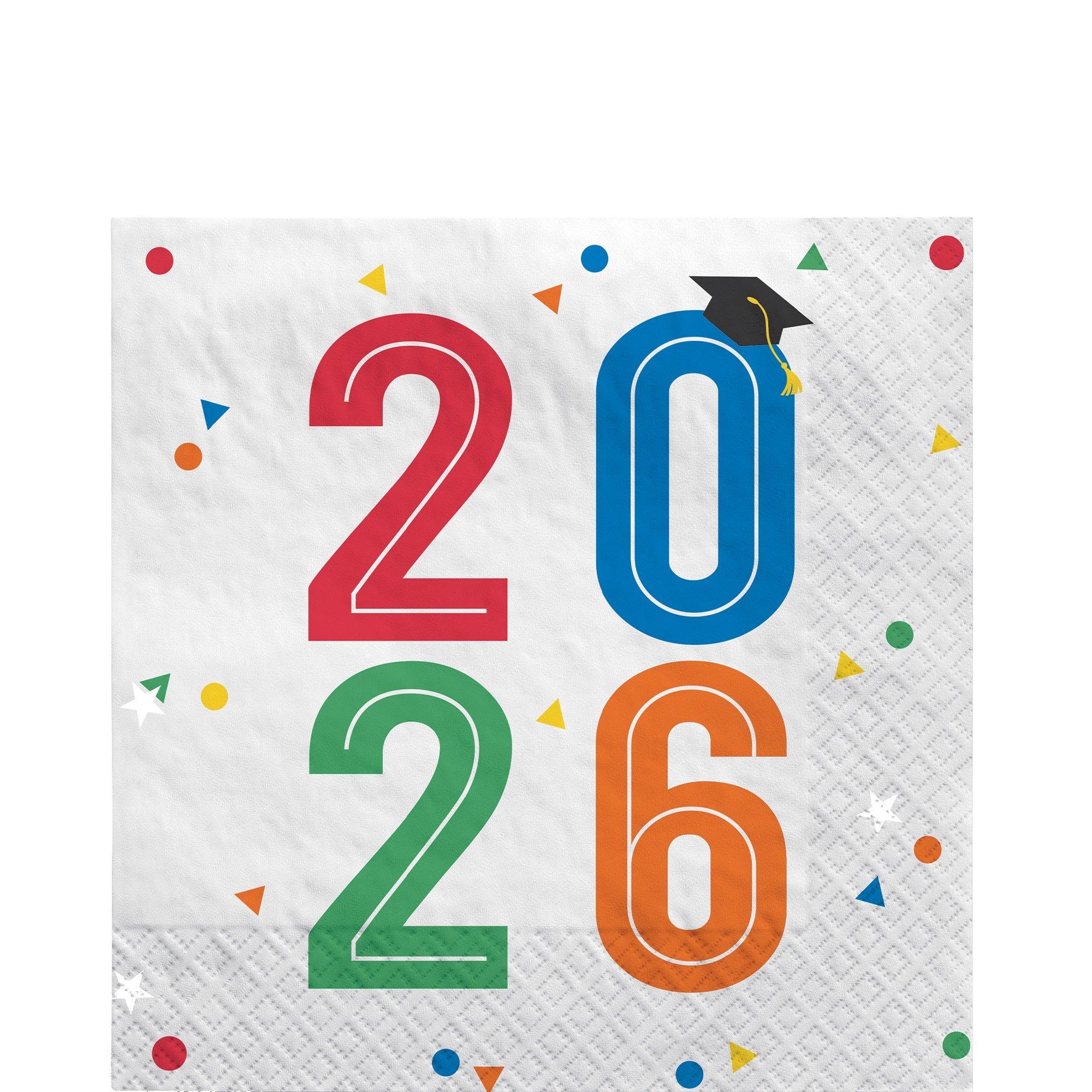 Colorful Future Graduation Paper Napkins, 16ct - Image 2