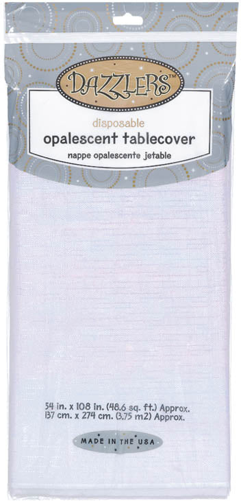 Opalescent Table Cover, 54in x 102in, Assorted Colors - Image 2