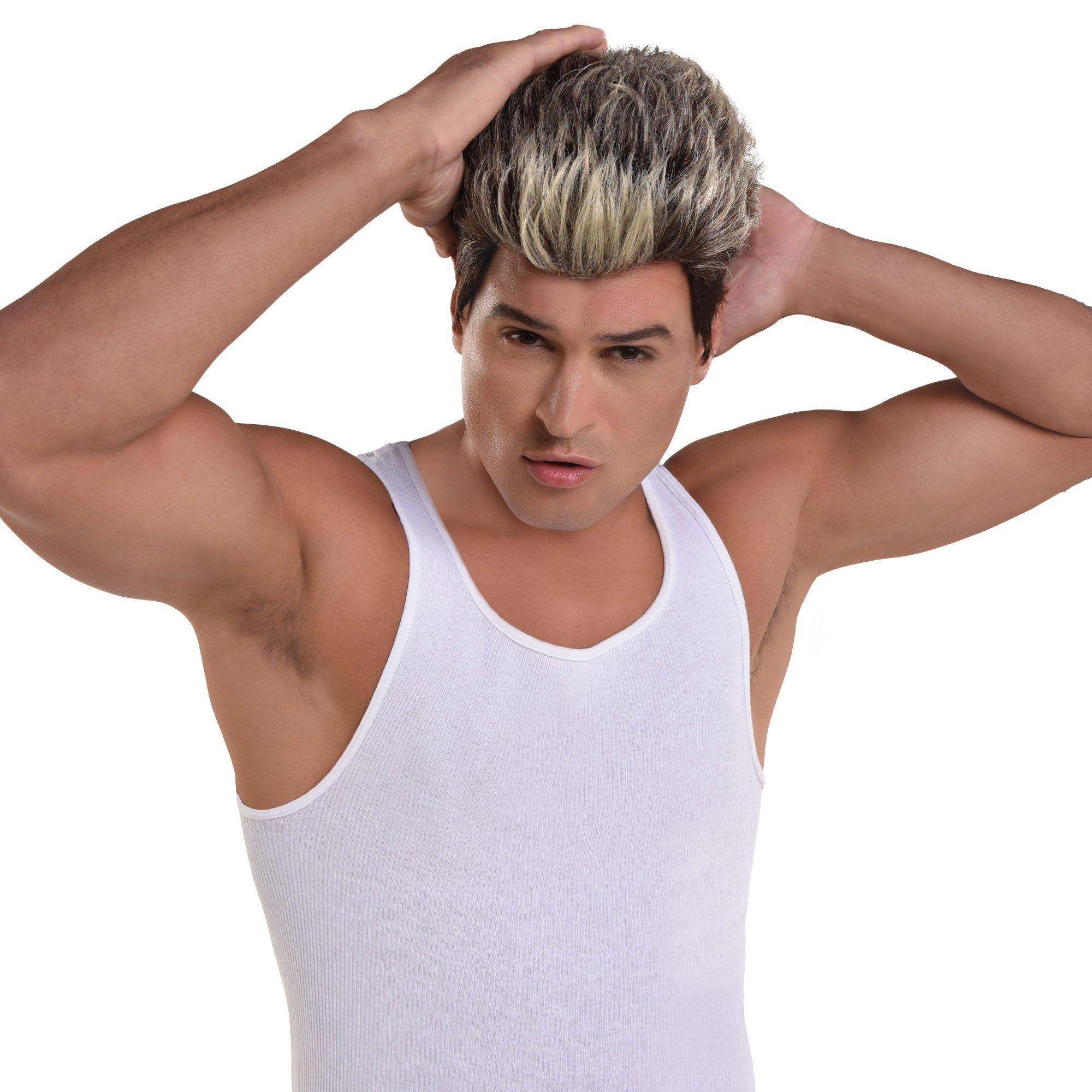 Frosted Tips Spiked Wig - 90s - Image 2