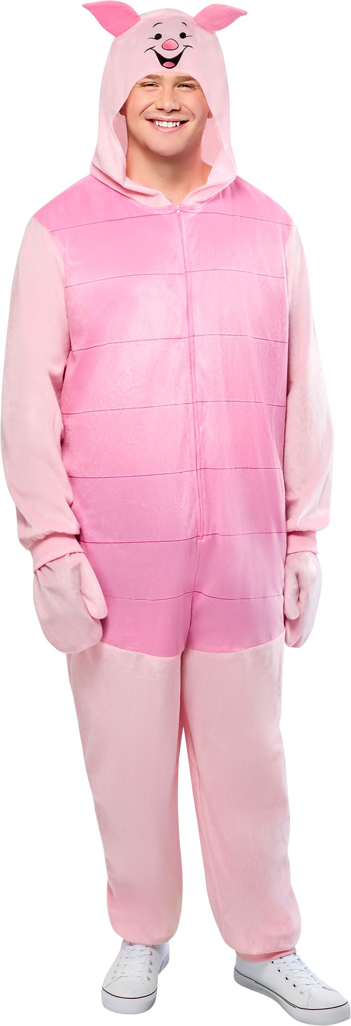 Disney Winnie the Pooh Piglet Zipsters Costume for Plus Size Adults