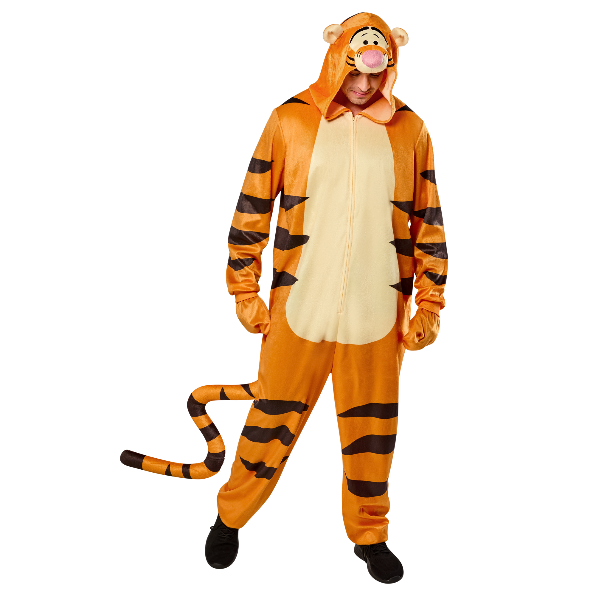 Disney Winnie the Pooh Tigger Zipsters Costume for Adults