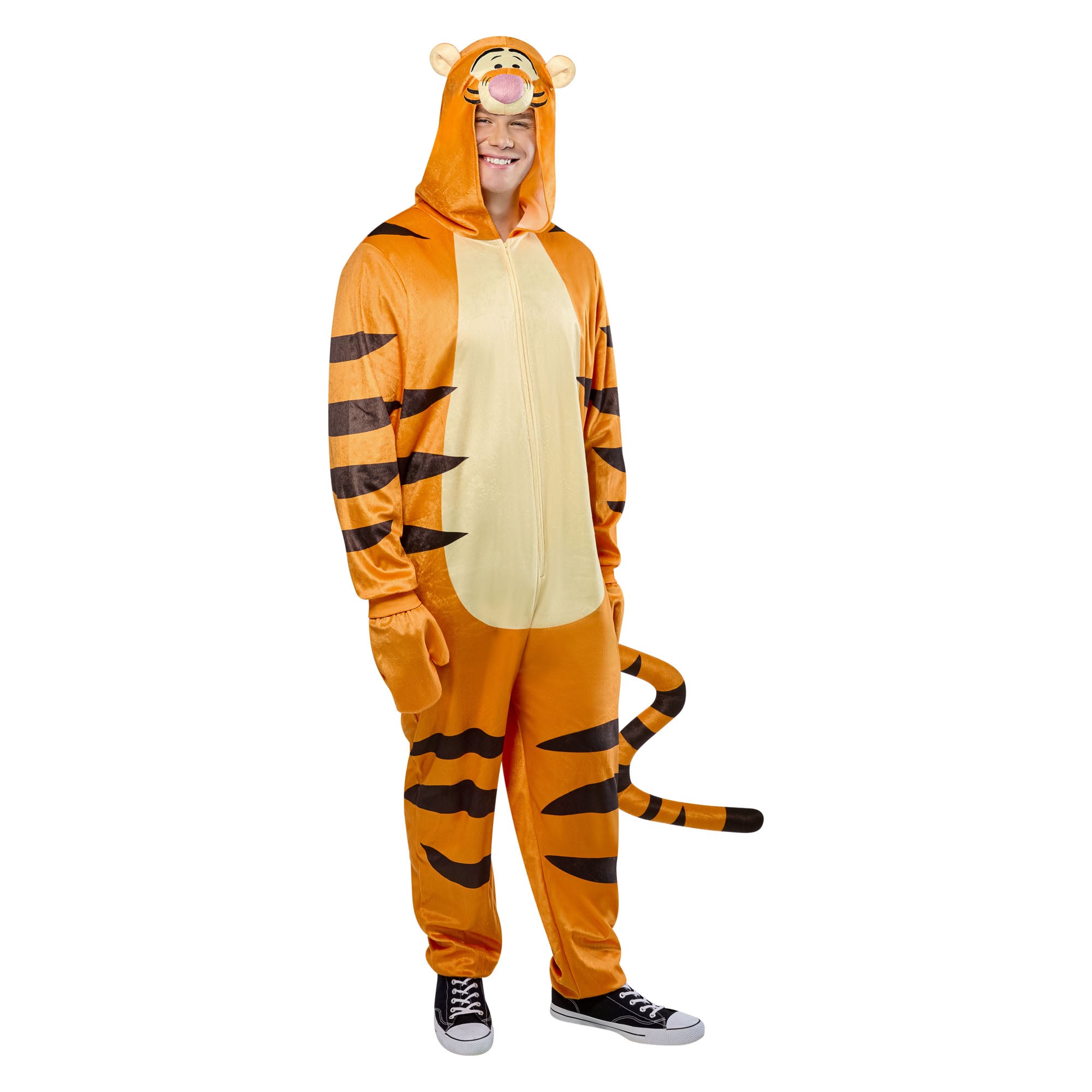 Disney Winnie the Pooh Tigger Plus Size Zipsters Costume for Adults