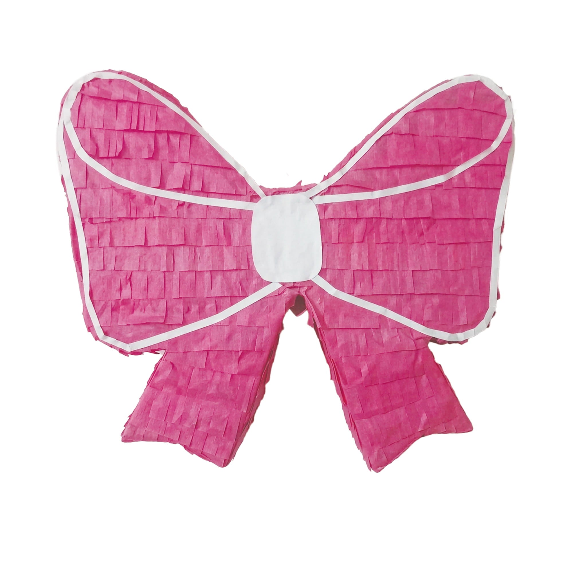 Pink Bow Piñata, 17in x 15in, 1ct