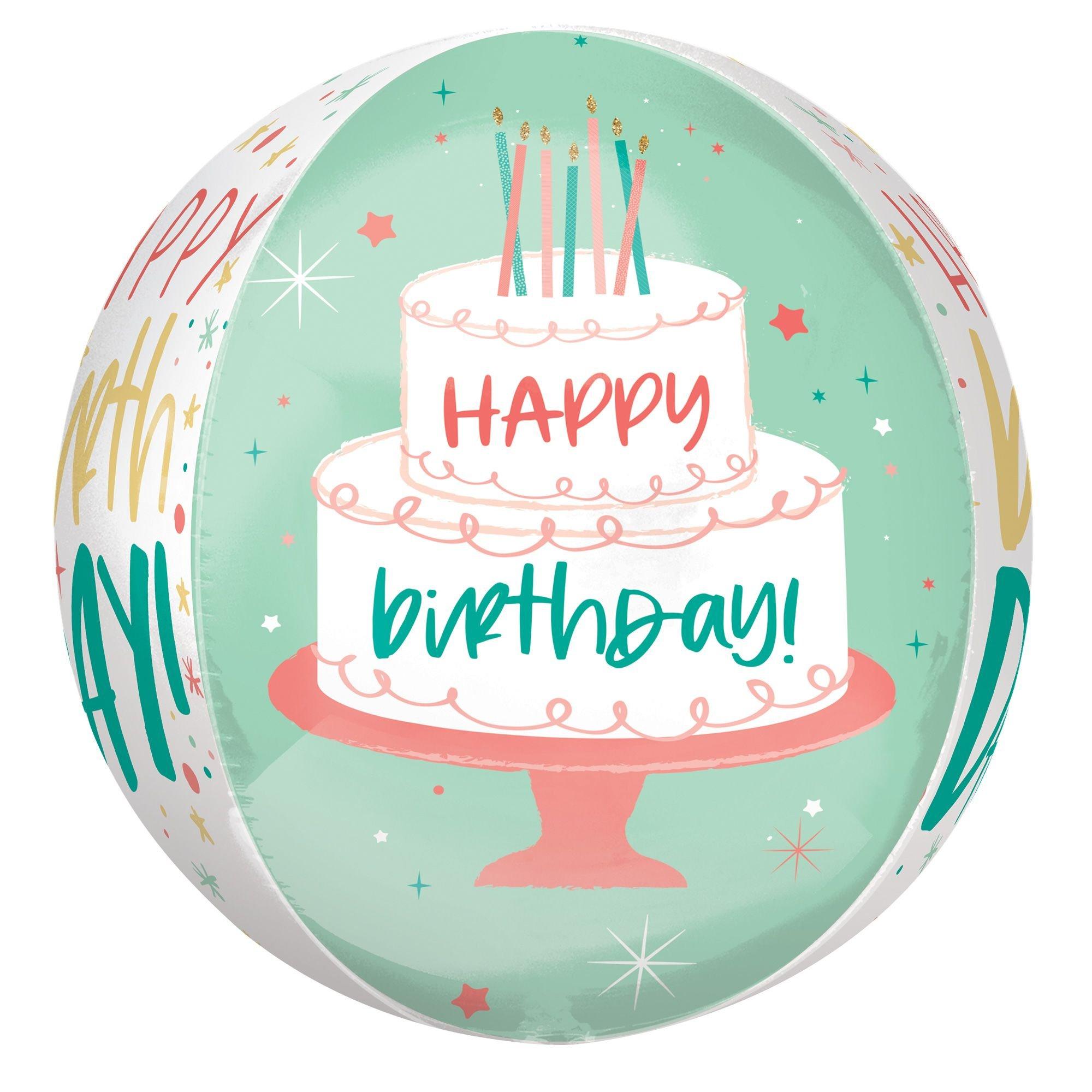 Happy Cake Day Birthday Balloon, 16in - Orbz