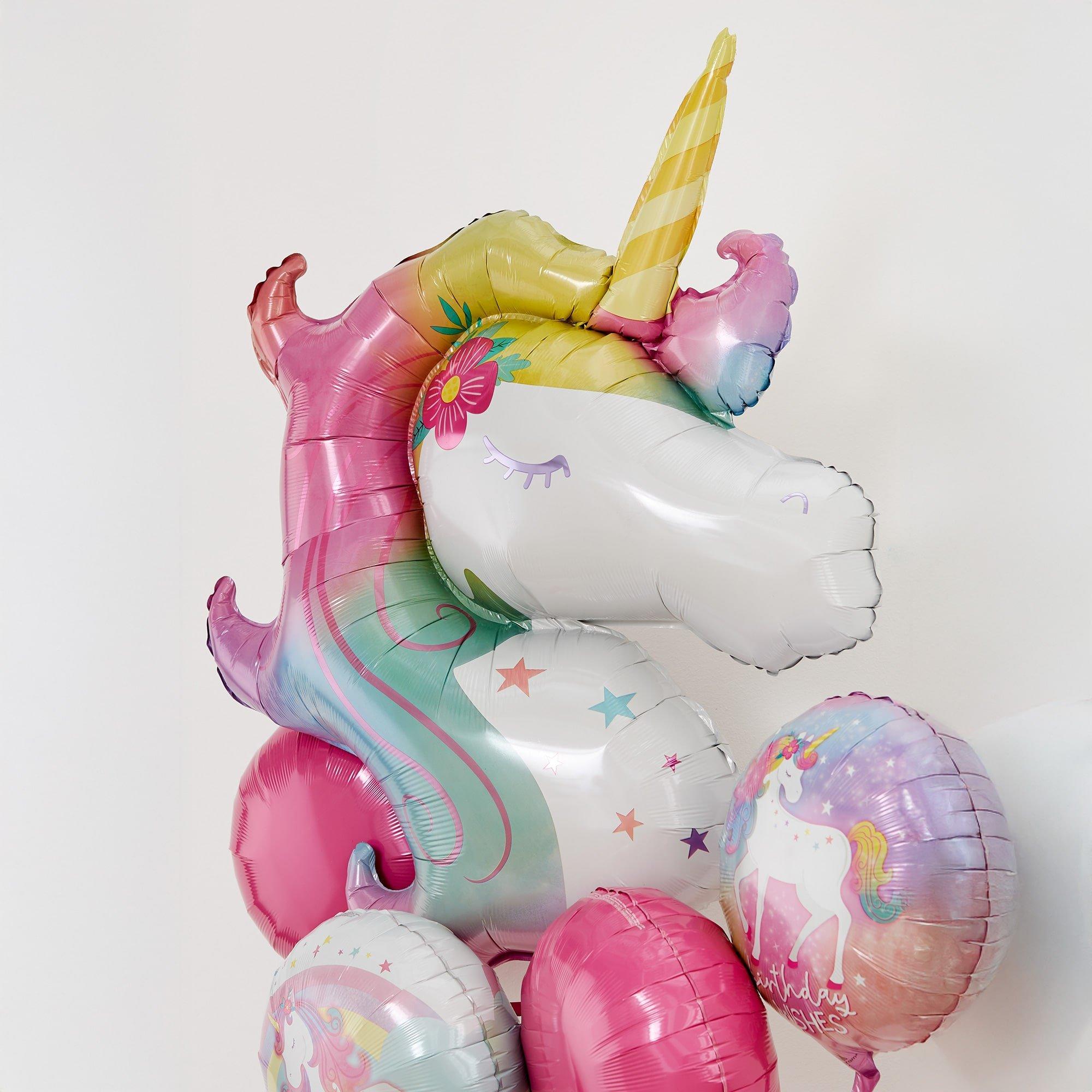 Enchanted Unicorn Foil Balloon Bouquet, 5pc - Image 2