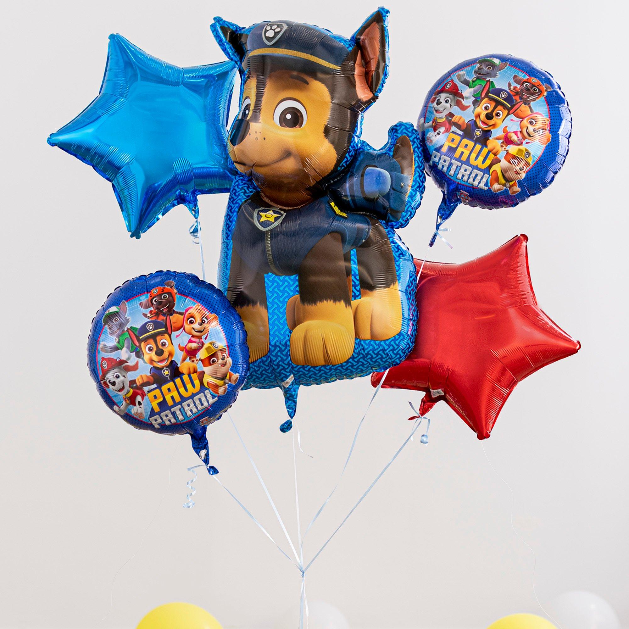 Chase Foil Balloon Bouquet, 5pc - PAW Patrol - Image 2