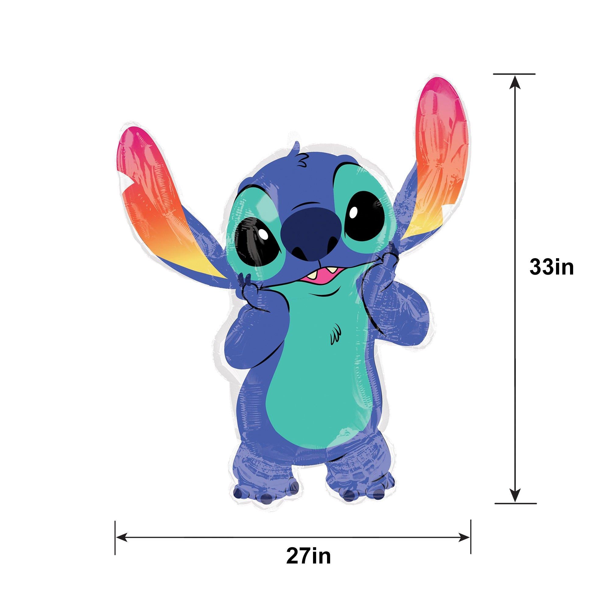 Stitch-Shaped Foil Balloon, 33in - Disney Lilo & Stitch - Image 2