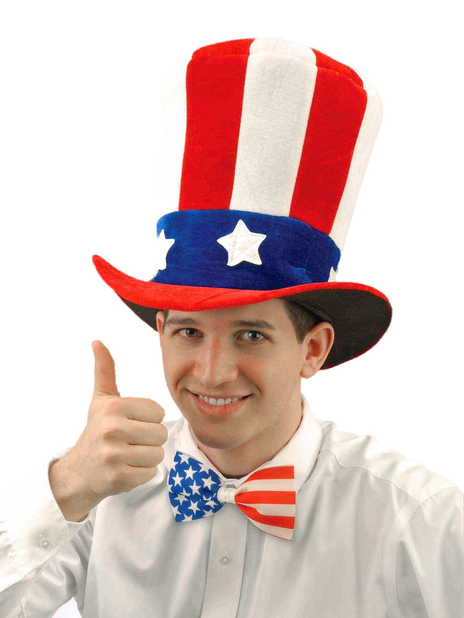 Velvet Uncle Sam Top Hat