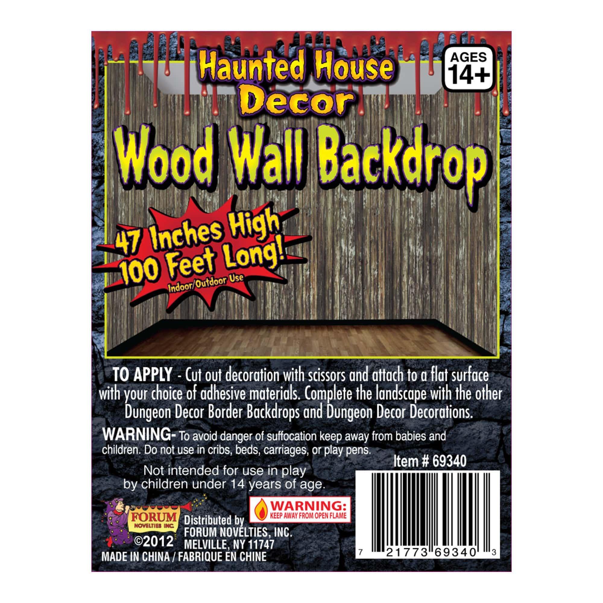 100 Foot Rotted Wood Wall Backdrop Decoration