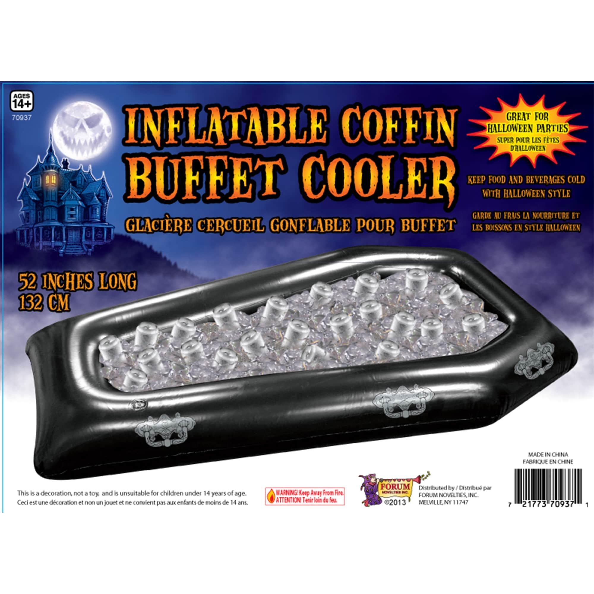 Halloween Inflatable Coffin Buffet Cooler, 52in - Image 2