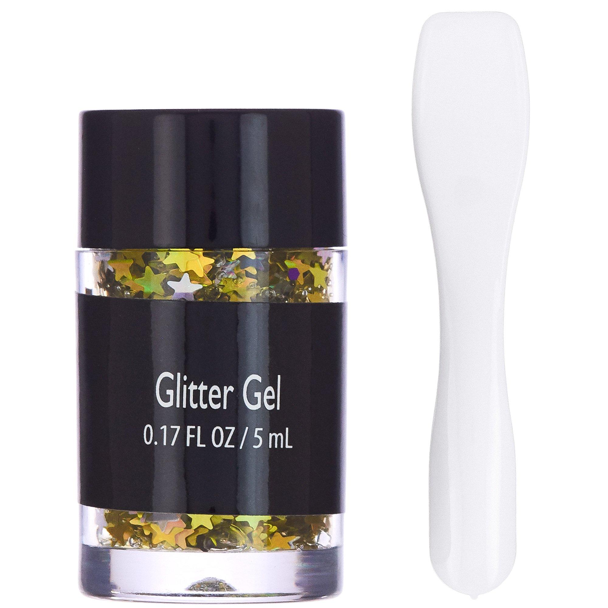 Gold Star Glitter Gel, 0.17oz - Image 2