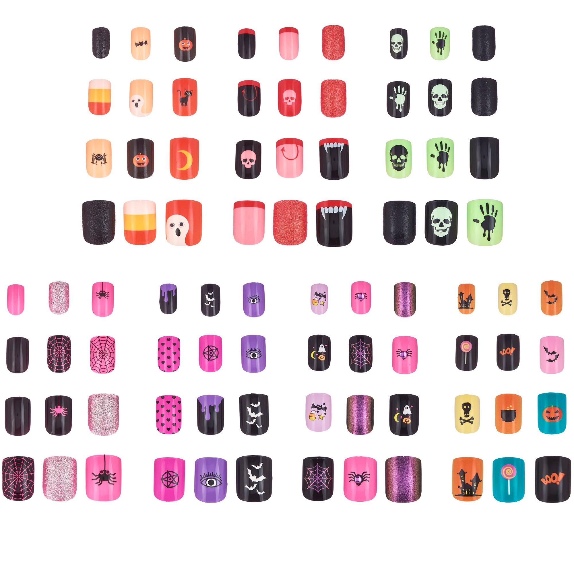 Kids' Spooky Halloween 7-Day Press-On Nails, 84pc - Image 2