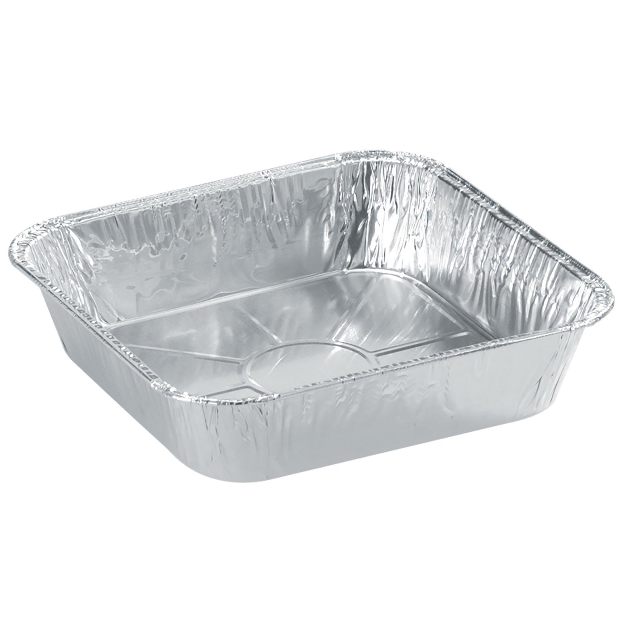 Reusable Square Aluminum Cake Pans, 8in, 4ct - Image 2