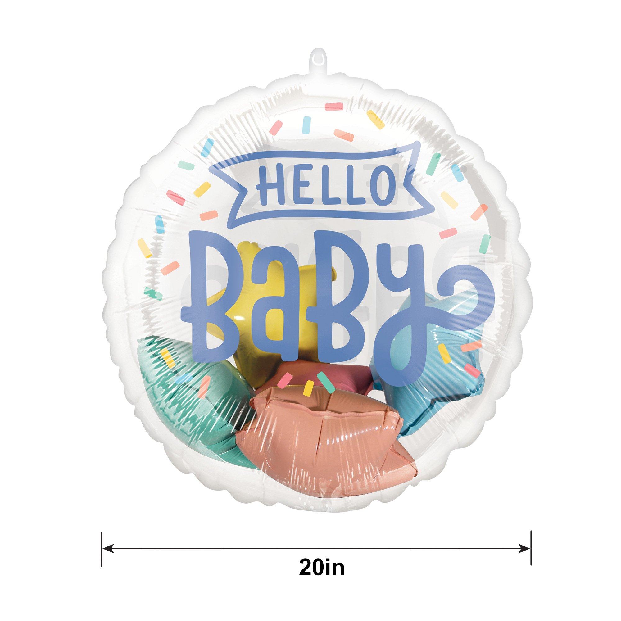 Sweet Baby Shapes Hello Baby Stuffed Plastic Balloon, 20in - Image 2