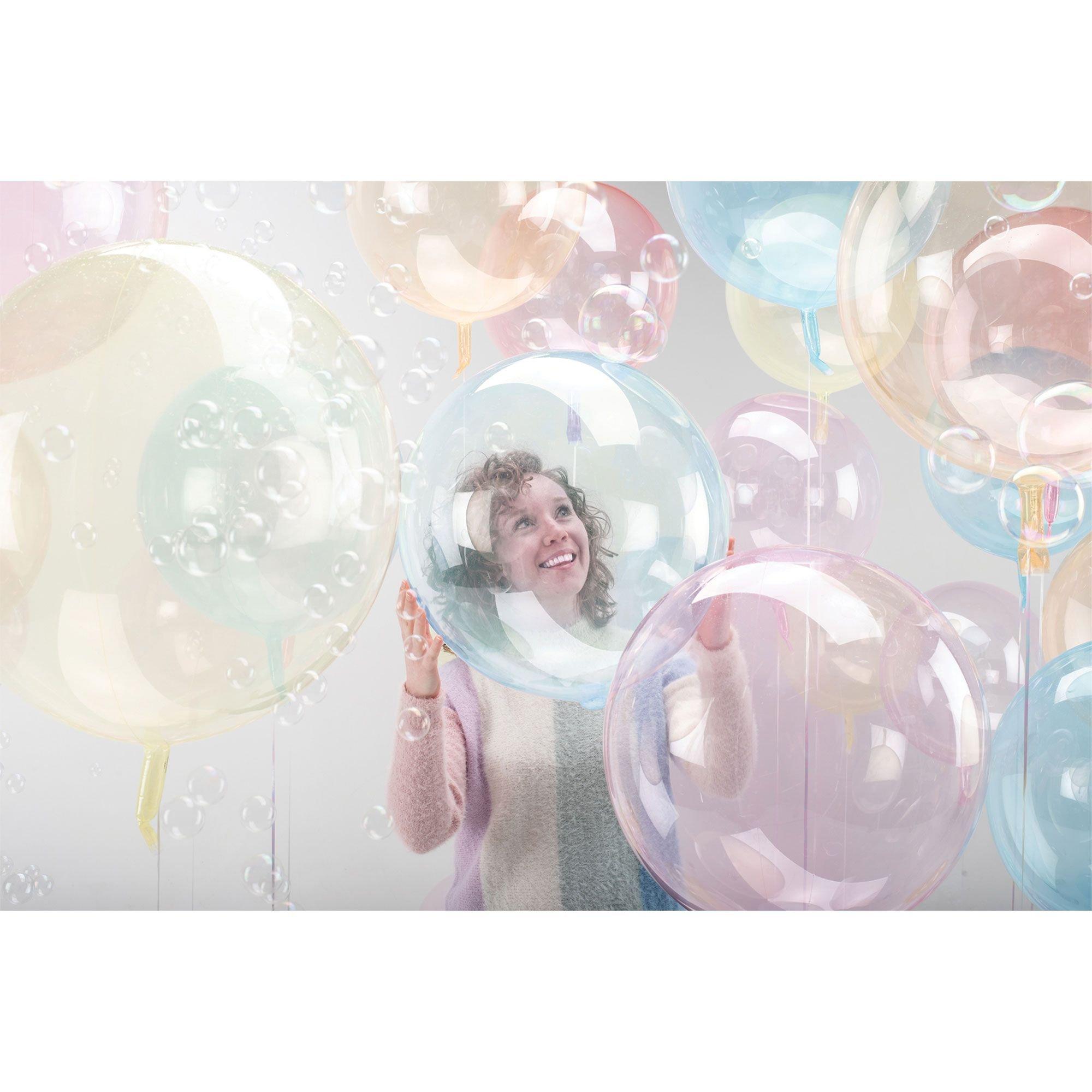 Clear Plastic Balloon, 18in - Crystal Clearz, Assorted Colors - Image 2